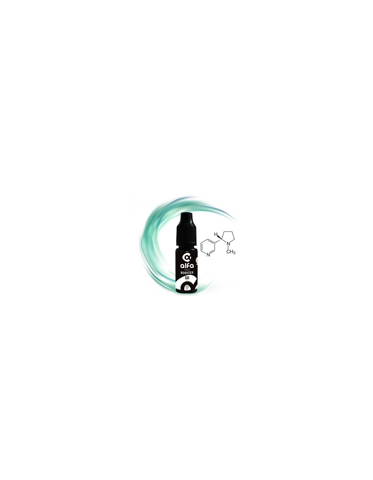 Booster nicotine 20mg 10ml (50%PG / 50%VG) - Alfaliquid ALFALIQUID - 1