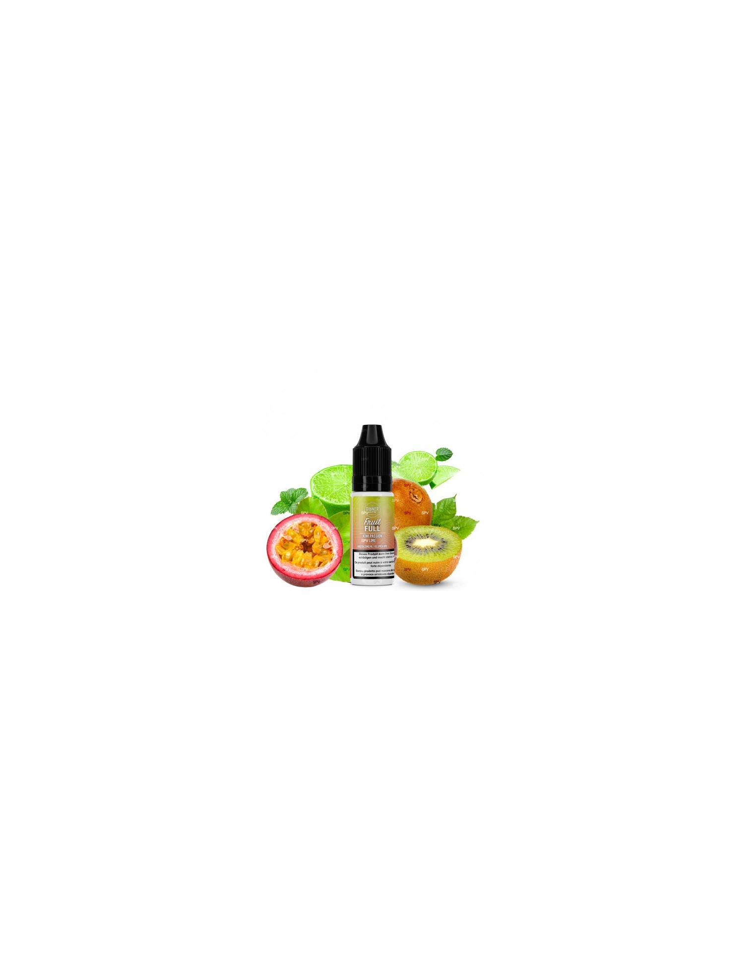 Kiwi Passion Lime Sels de Nicotine Fruit Full 10ml - Dinner Lady Dinner Lady - 1