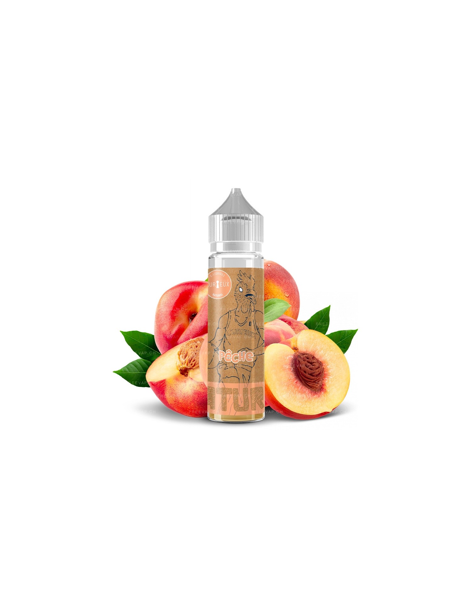 E-Liquide Natural Pêche Édition Natural 50ml - Curieux Curieux - 1
