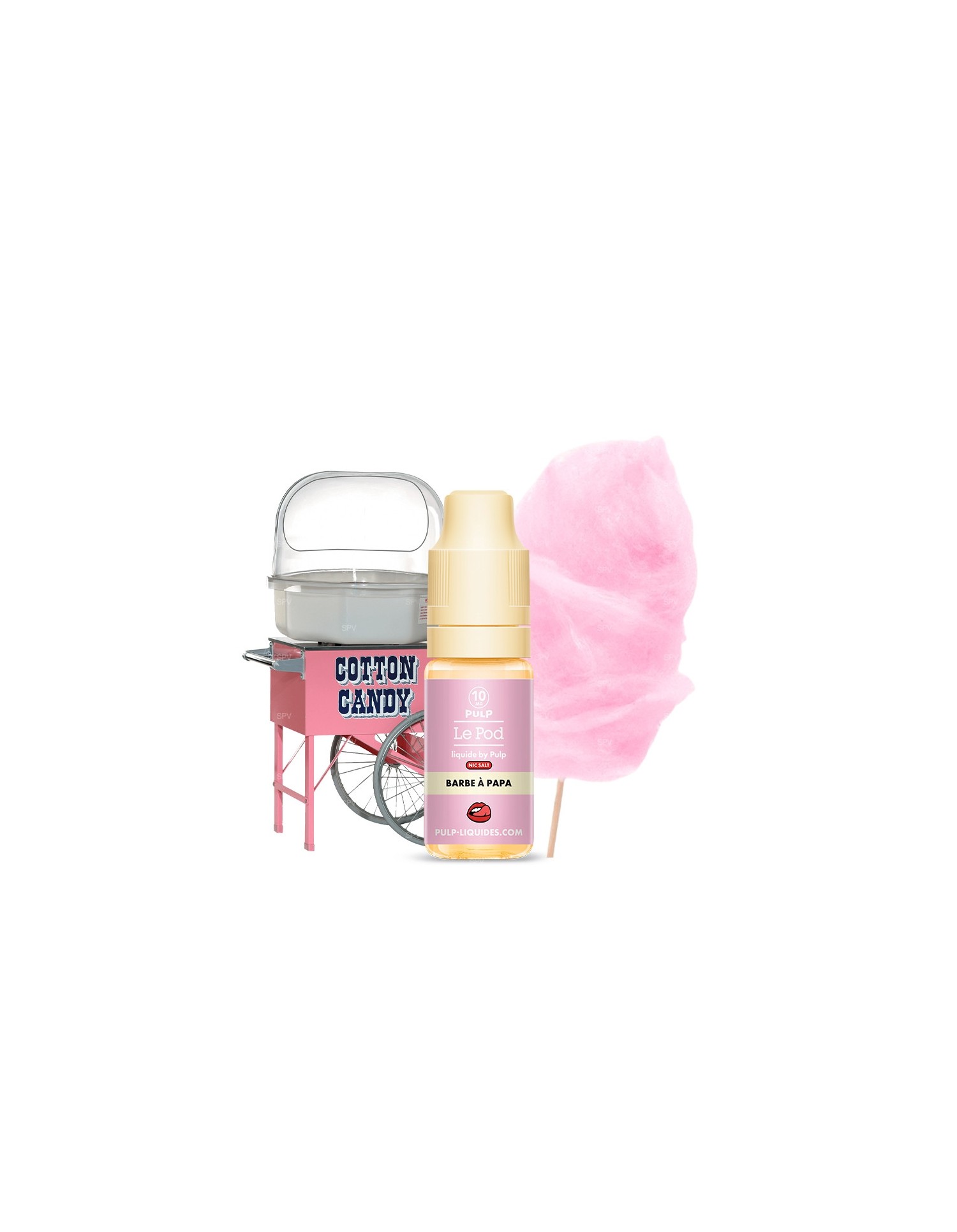 Barbe À Papa Sels De Nicotine 10ml - Le Pod - Pulp Pulp - 1