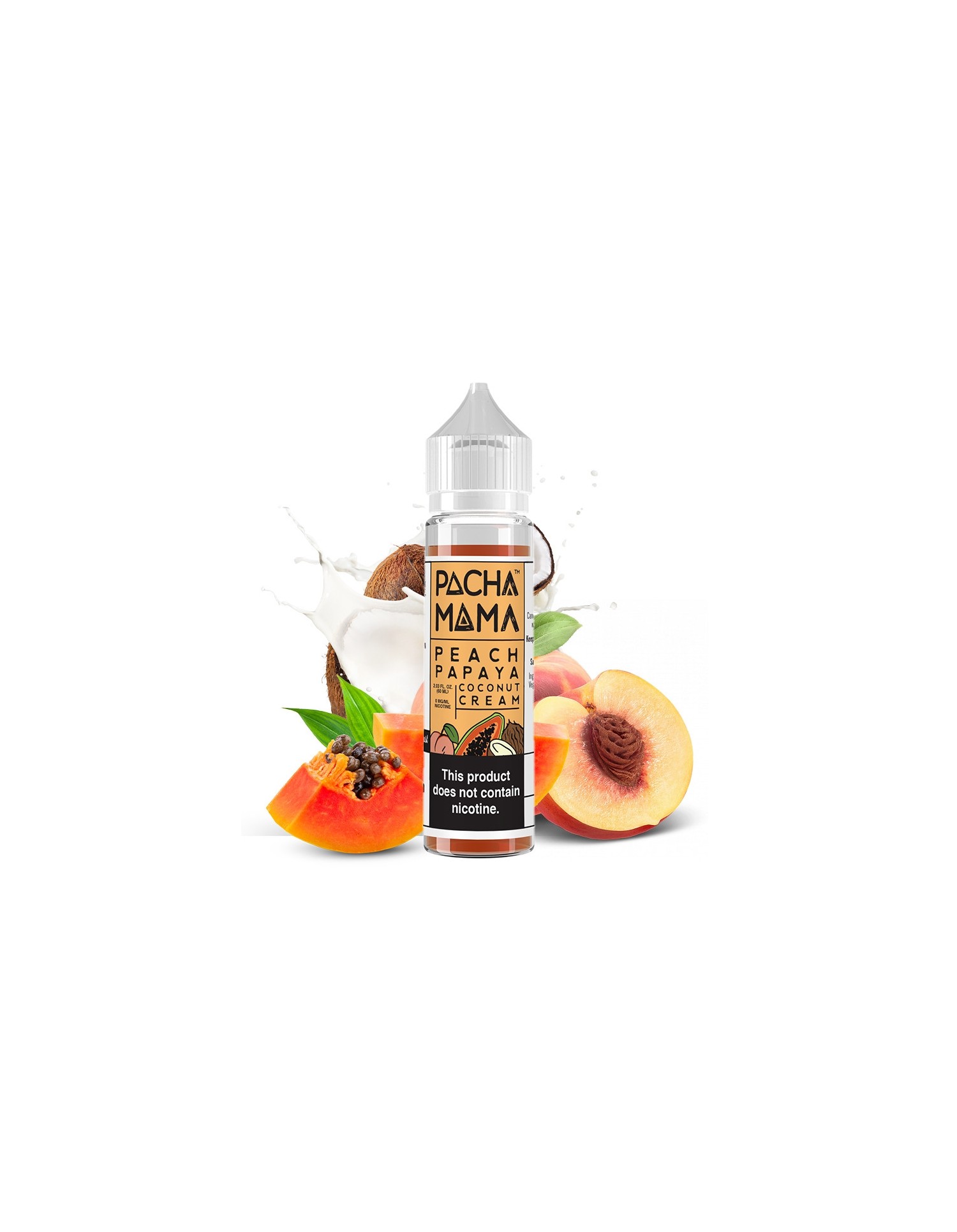 E-liquide Peach Papaya Coconut Cream 50ml Pachamama - Charlie's Chalk Dust Pacha Mama - 1