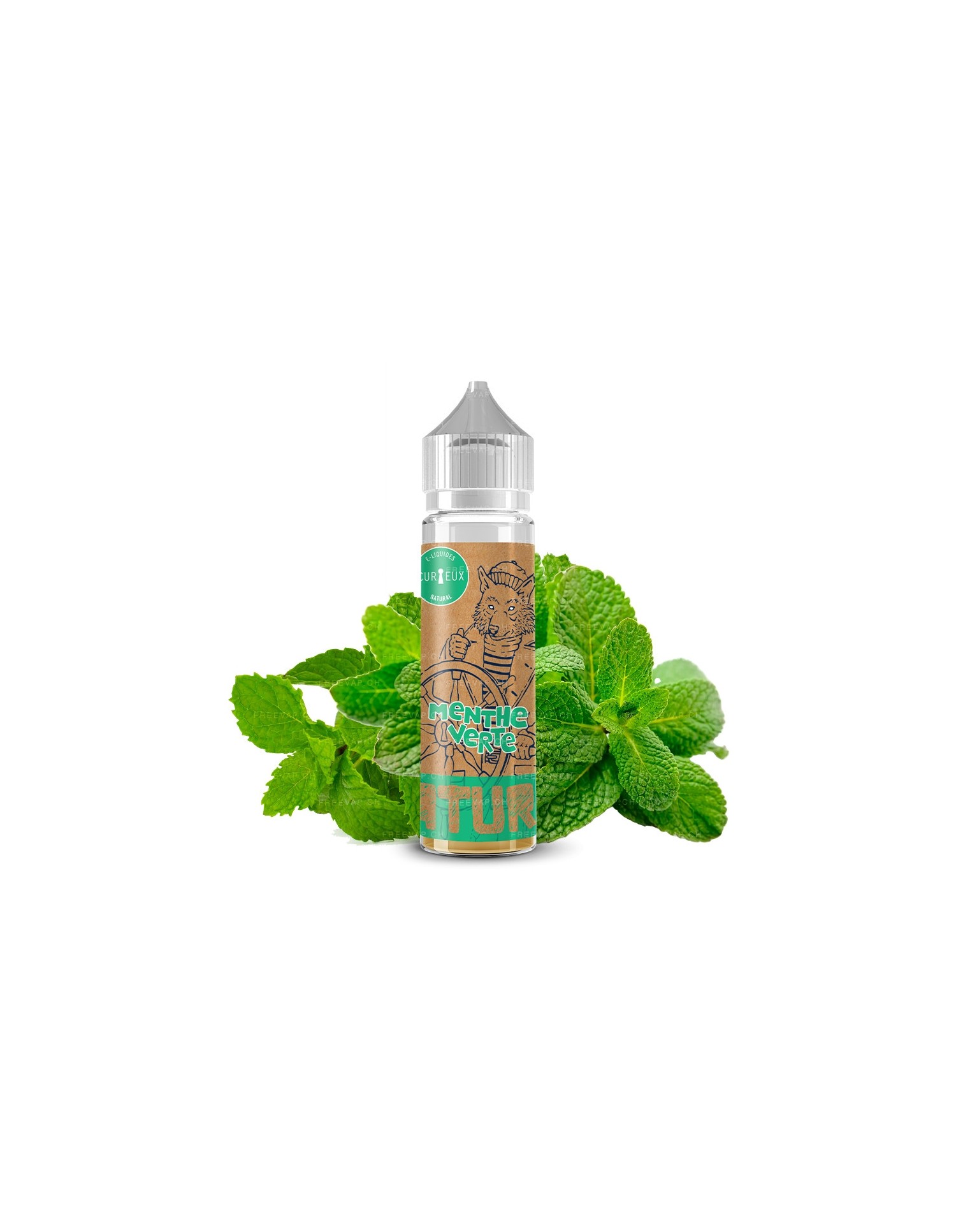 E-Liquide Natural Menthe Verte 50ml Édition Natural - Curieux Curieux - 1