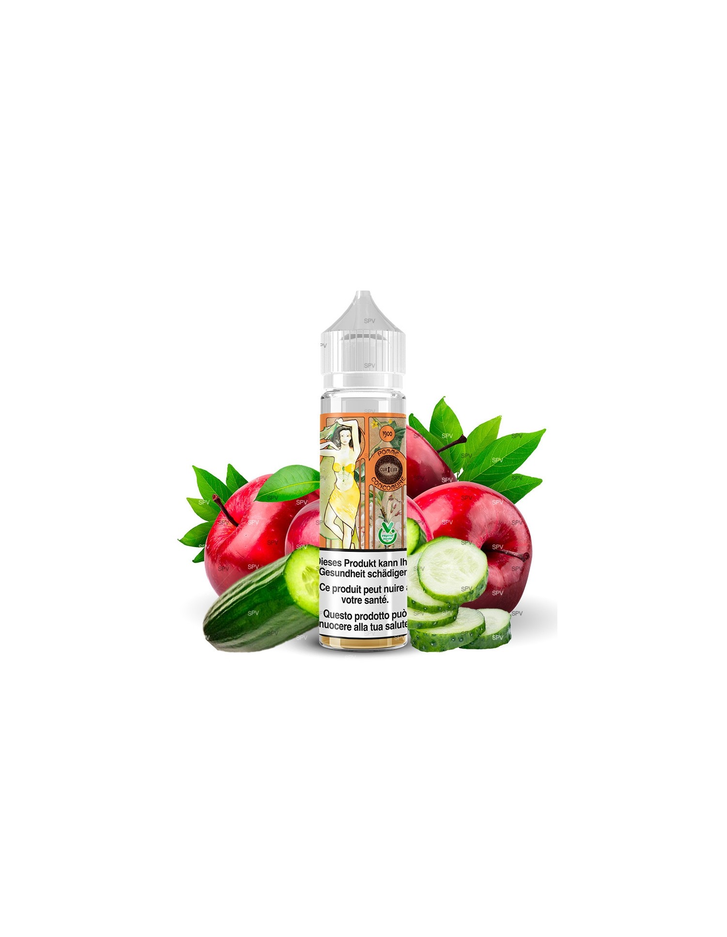 E-Liquide Pomme Concombre Édition 1900 50ml - Curieux Curieux - 1