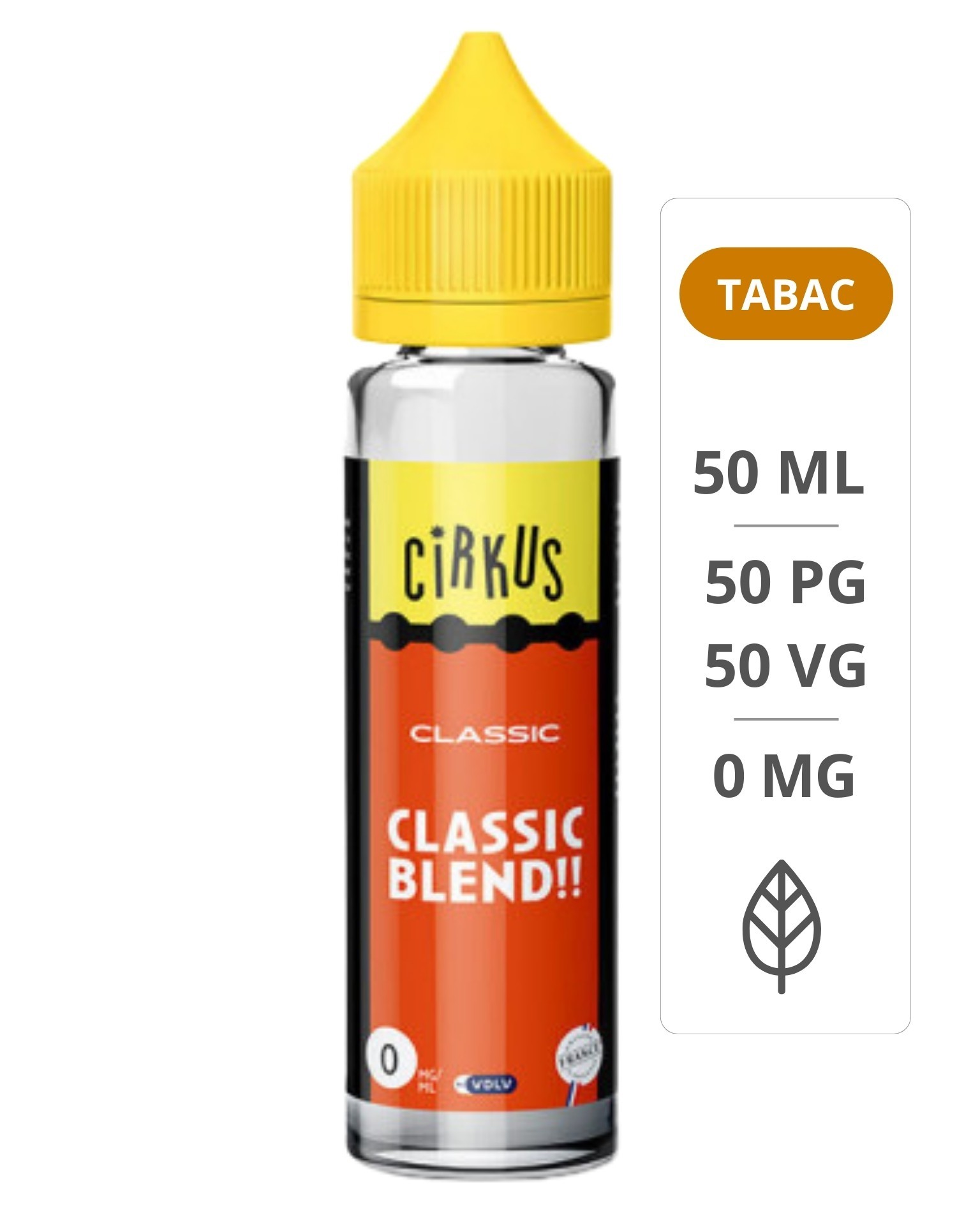E-liquide Classic Blend 50ml - Cirkus Authentic - VDLV Cirkus - 1