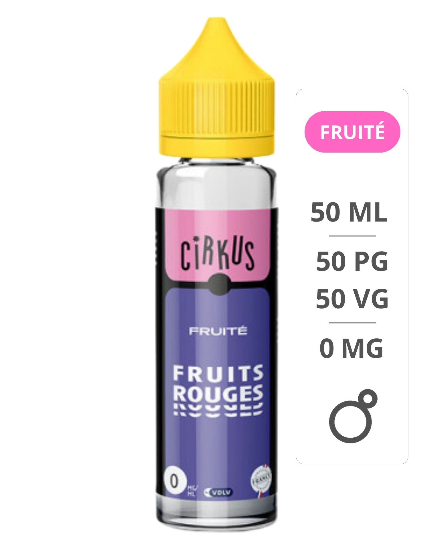 E-liquide Fruits Rouges 50ml - Cirkus Authentic - VDLV Cirkus - 1