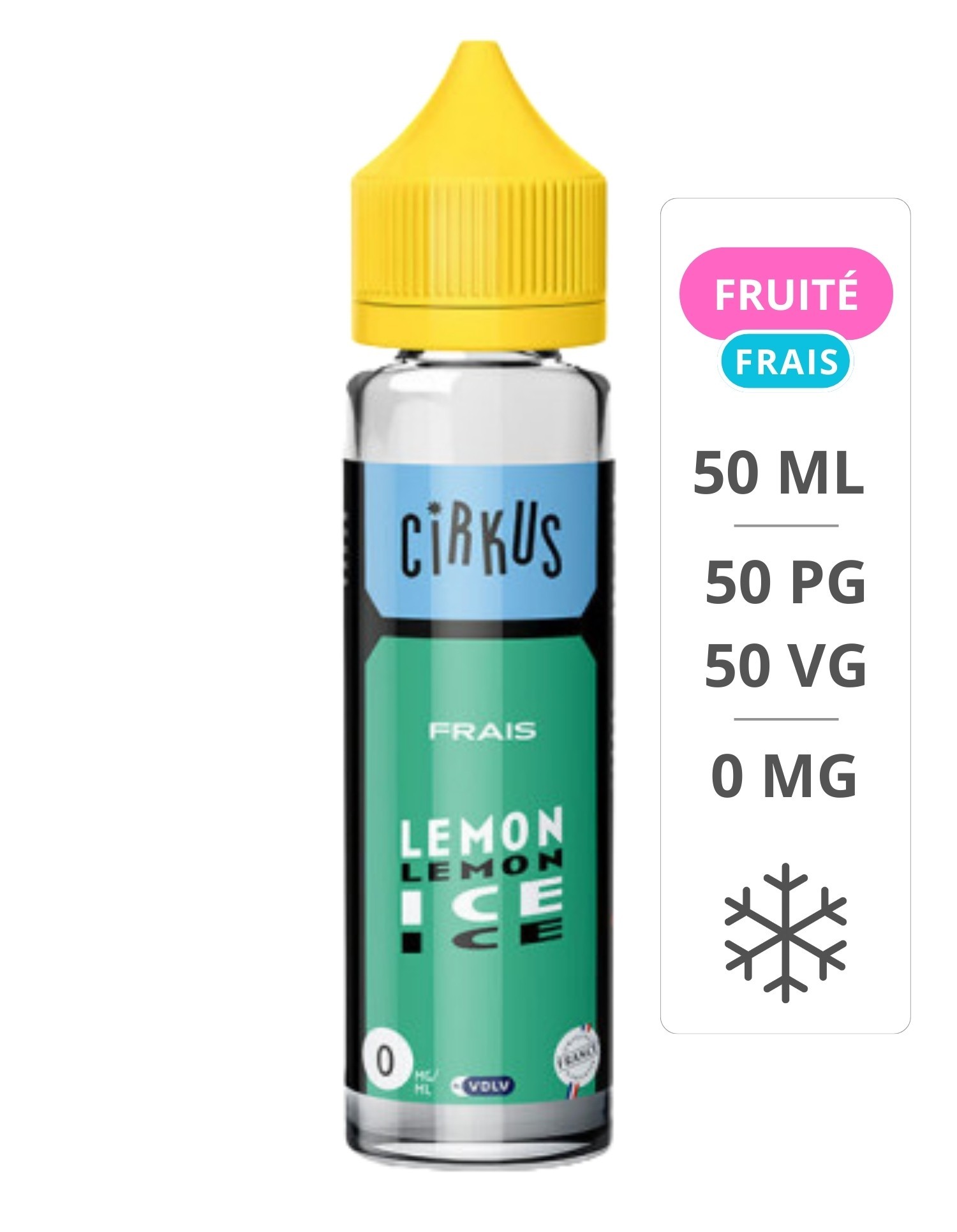 E-Liquide Lemon Ice 50ml - Cirkus Authentic - VDLV Cirkus - 1