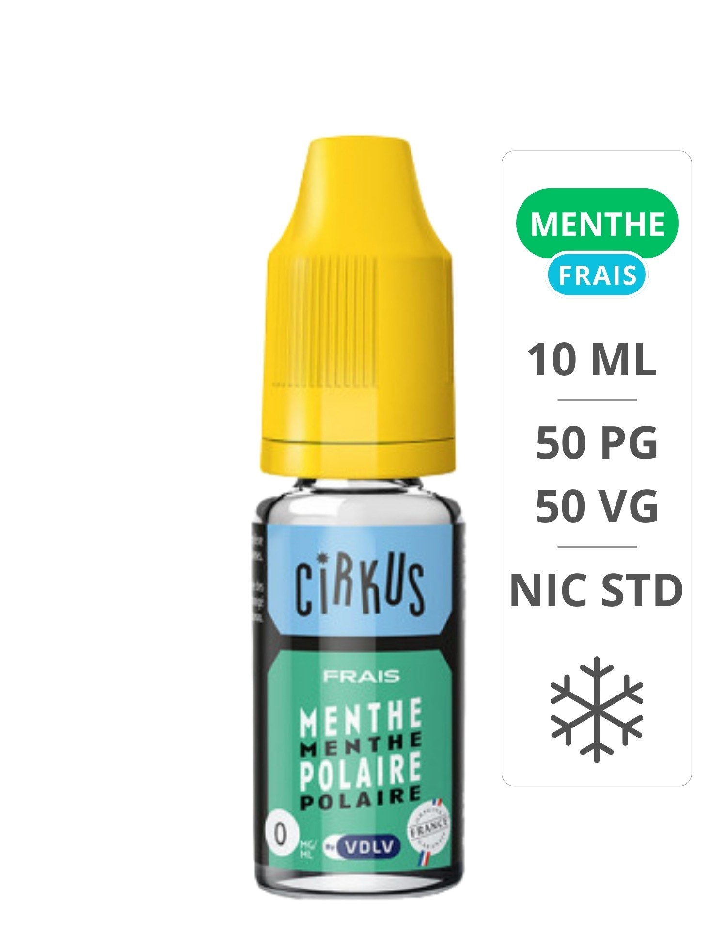 E-liquide Menthe Polaire CirKus Authentic 10ml - VDLV Cirkus - 1