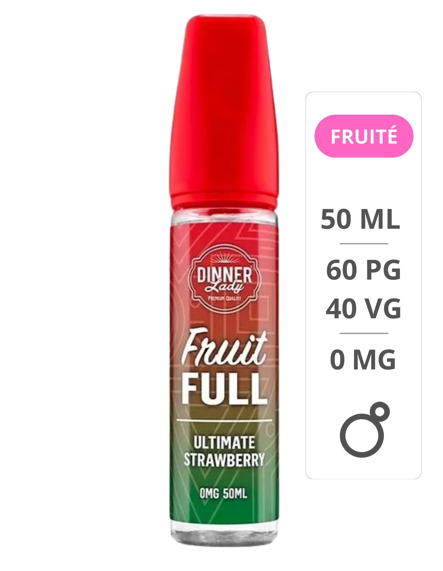 Ultimate Strawberry Fruit Full 50ml -Dinner Lady Dinner Lady - 1