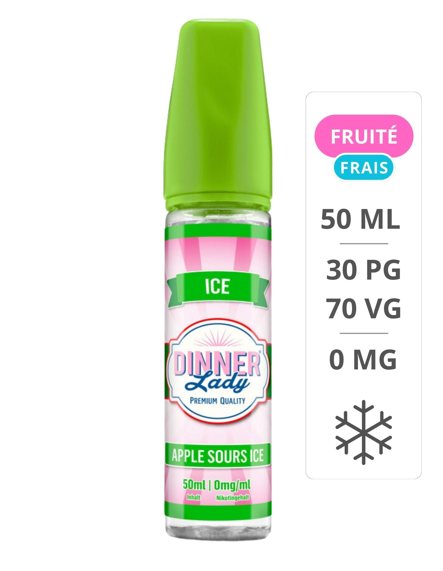 Apple Sours Ice 50ml - Dinner Lady Dinner Lady - 1