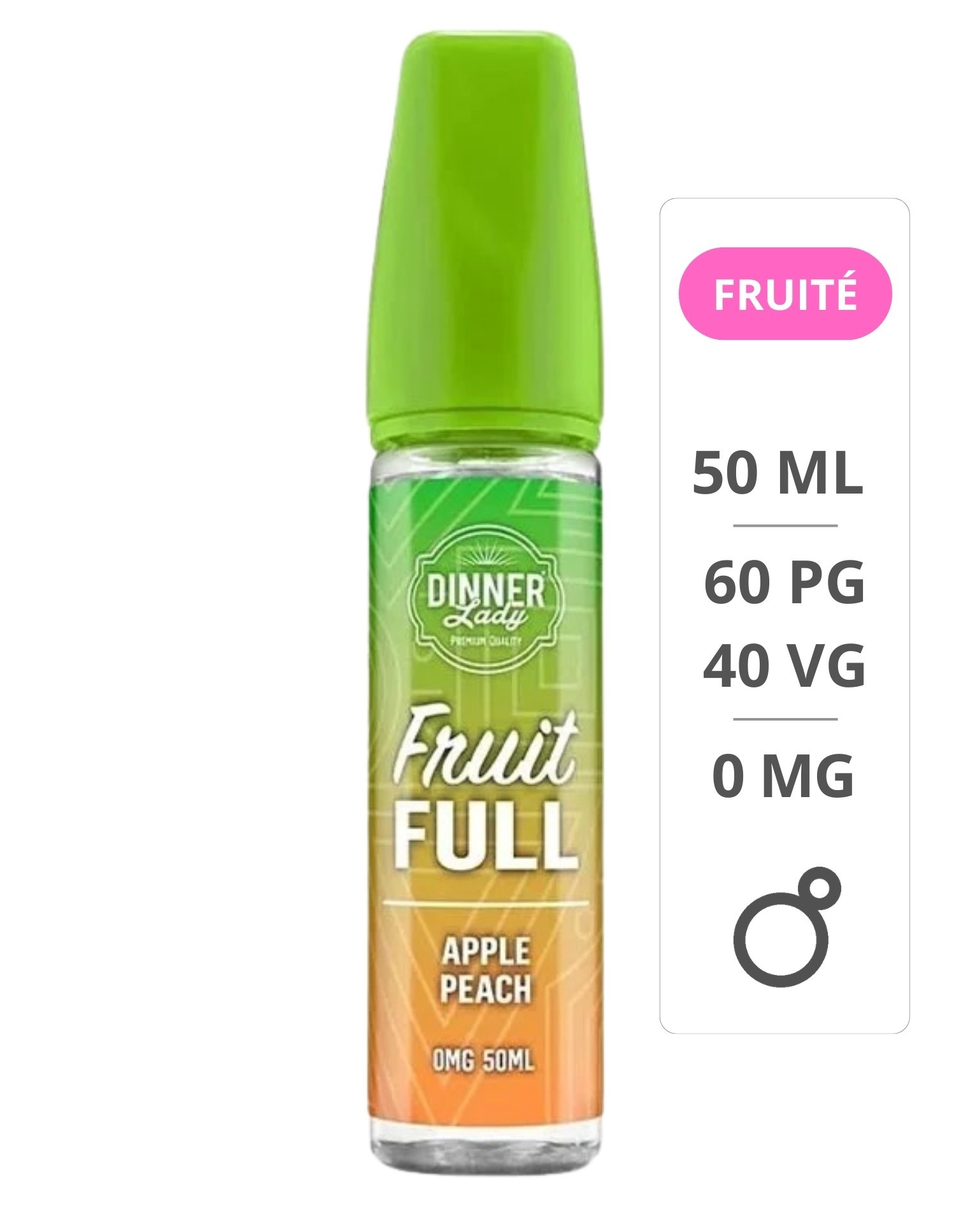 Apple Peach Fruit Full 50ml - Dinner Lady Dinner Lady - 1