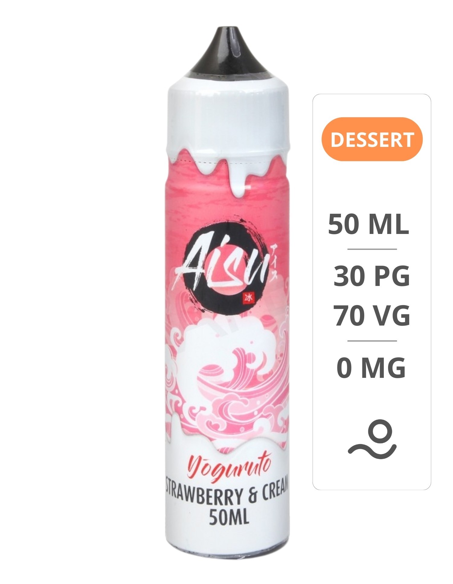 E-Liquide Strawberry & Cream 50ml Aisu Yoguruto - Zap! Juice Zap! - 1