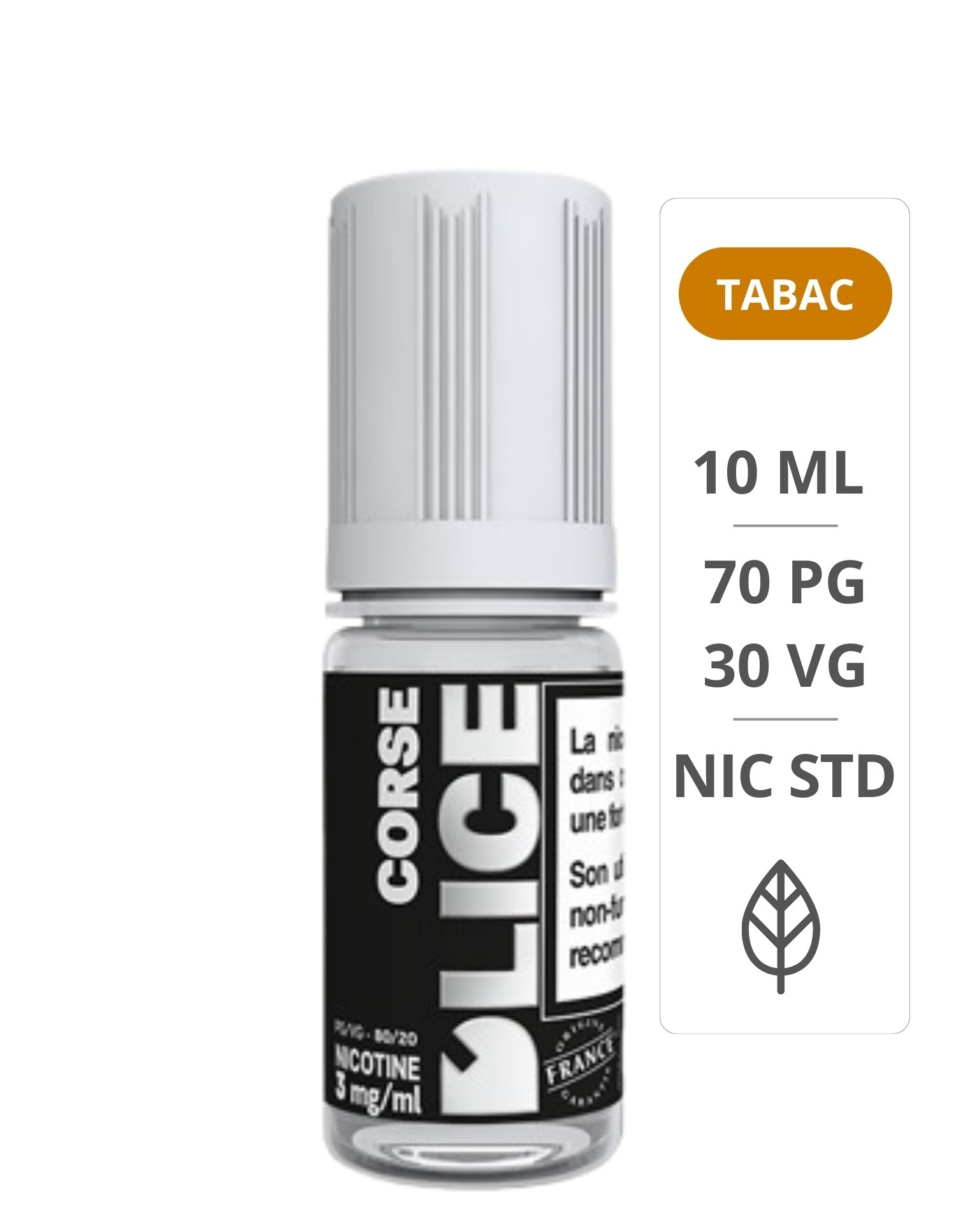 E-liquide Tabac Corse 10ml - D'lice D'lice - 1