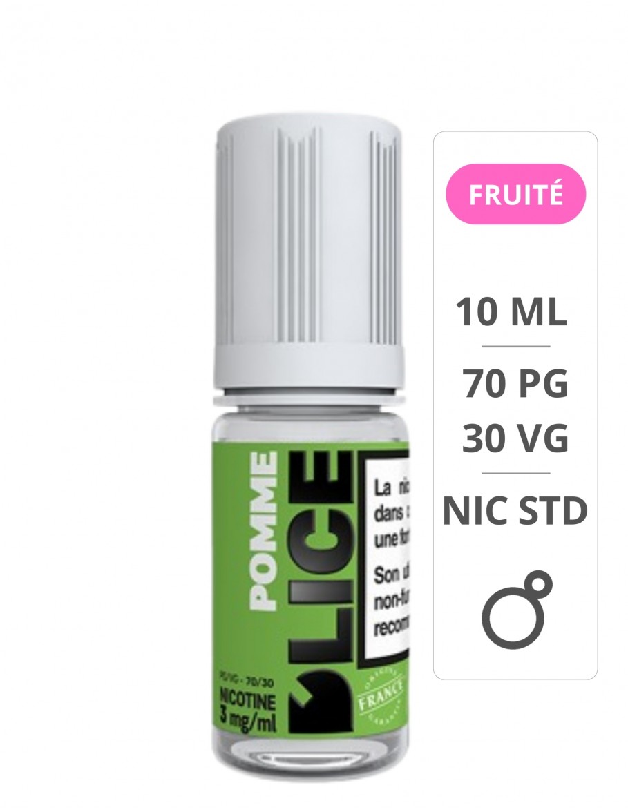E-liquide Pomme 10ml - D'lice