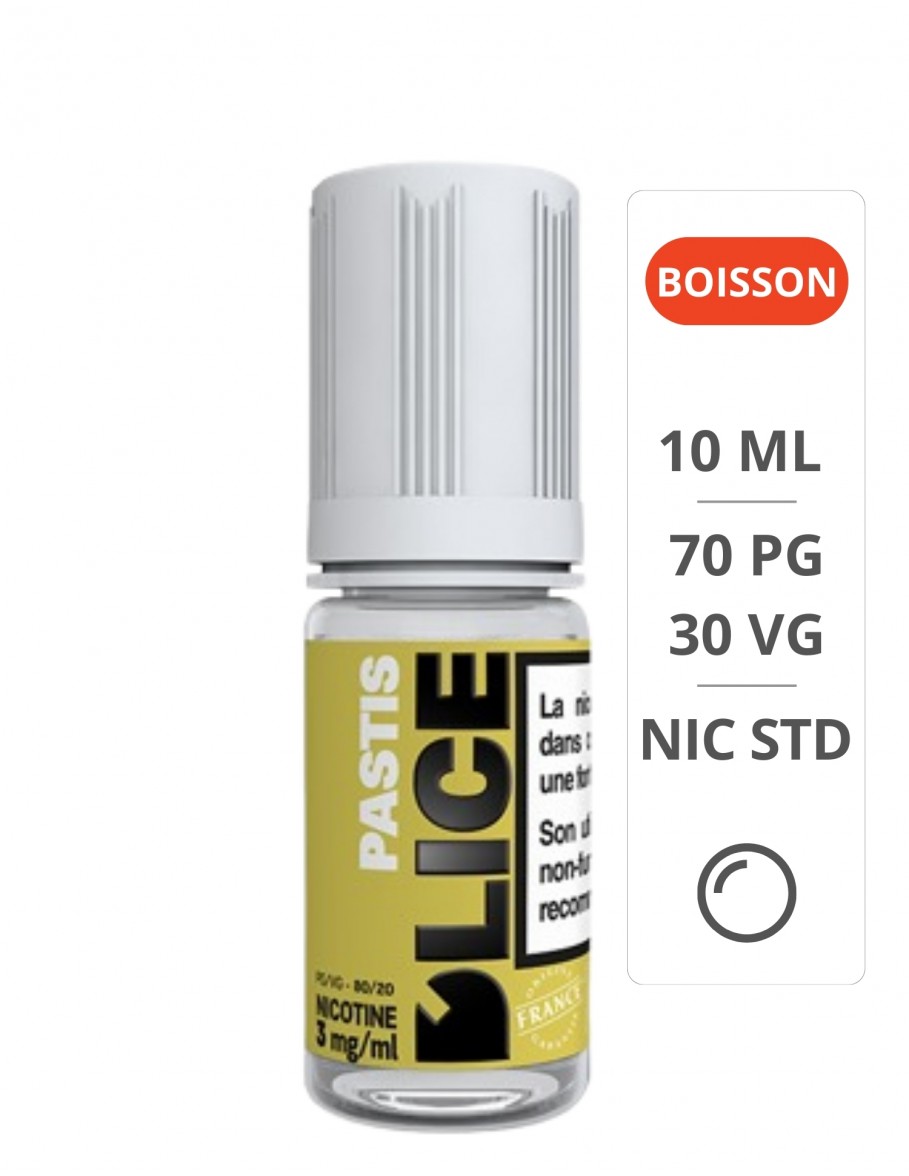 E-liquide Pastis 10ml - D'lice