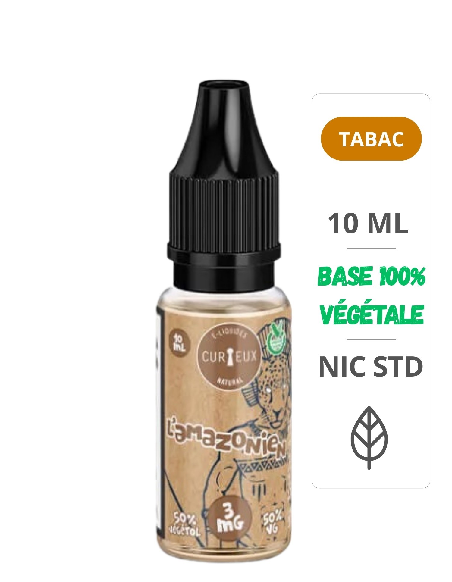 E-liquide Natural L'Amazonien Édition Natural 10ml - Curieux Curieux - 1