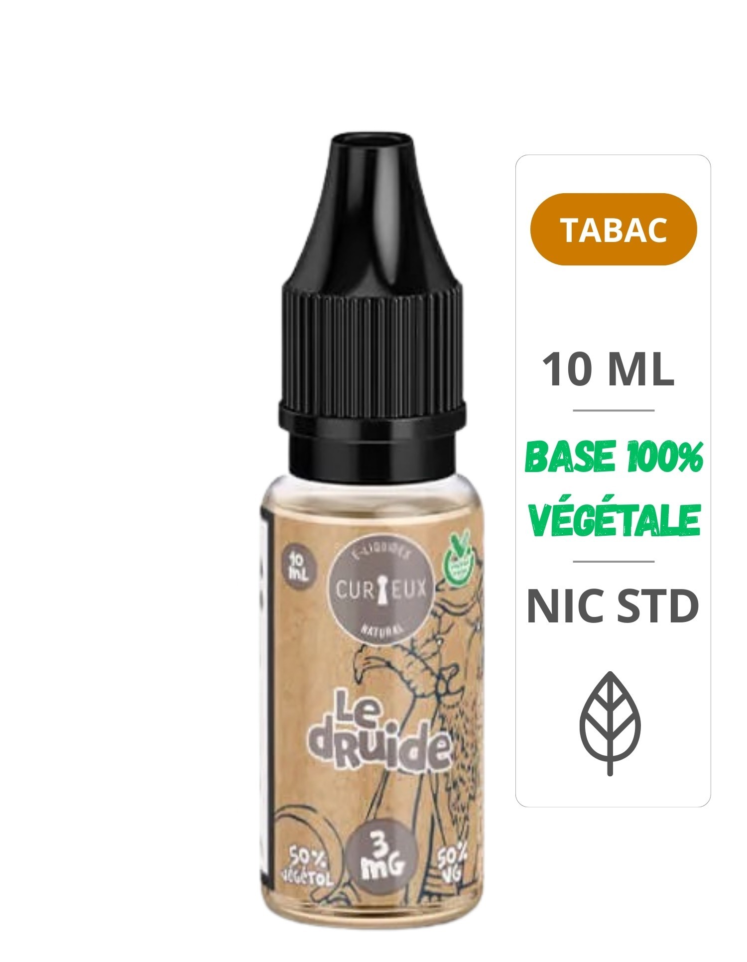 E-liquide Natural Le Druide Édition Natural 10ml - Curieux Curieux - 1