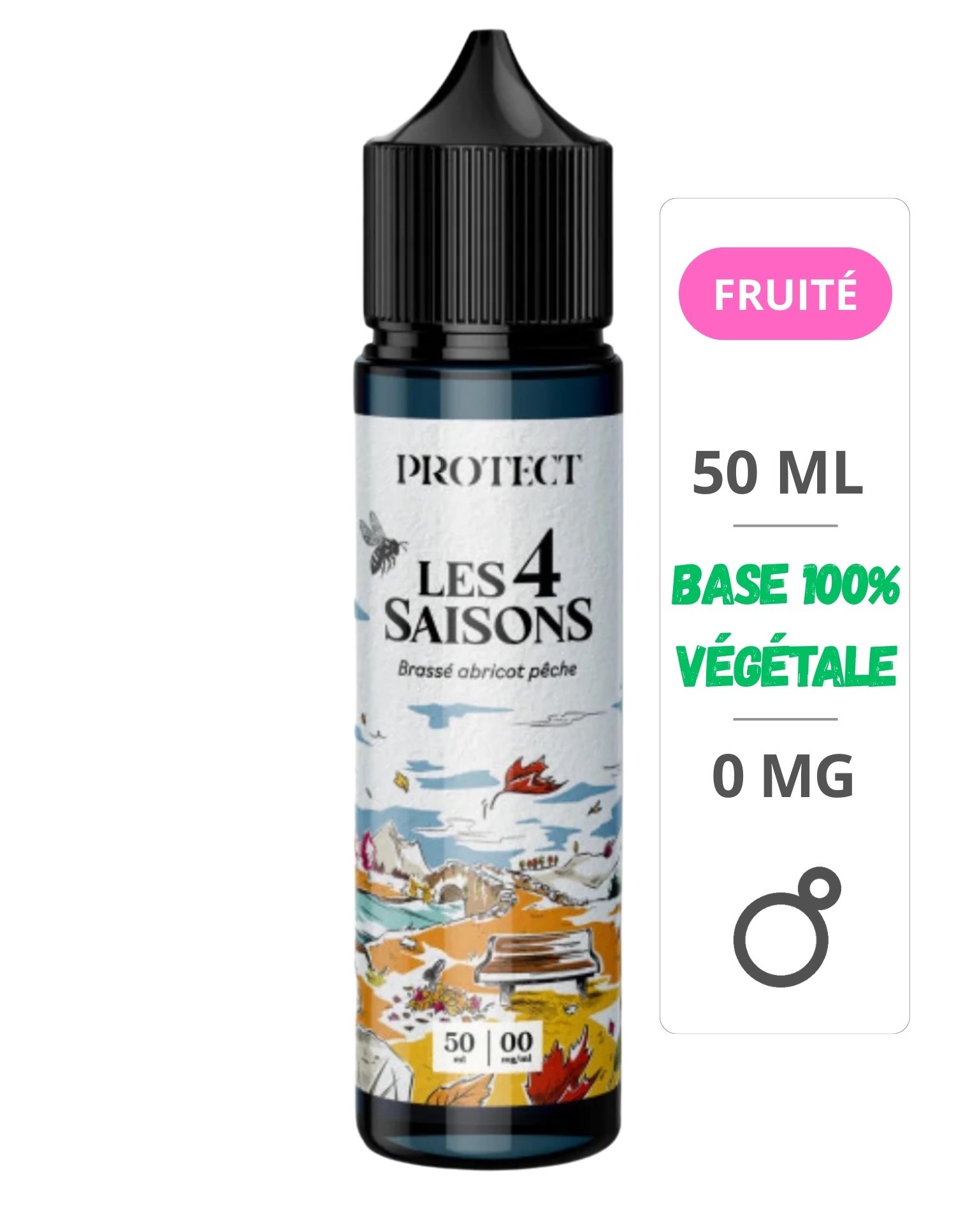 Brassé Abricot Pêche Automne Les 4 Saisons 50ml - Protect Protect - 1