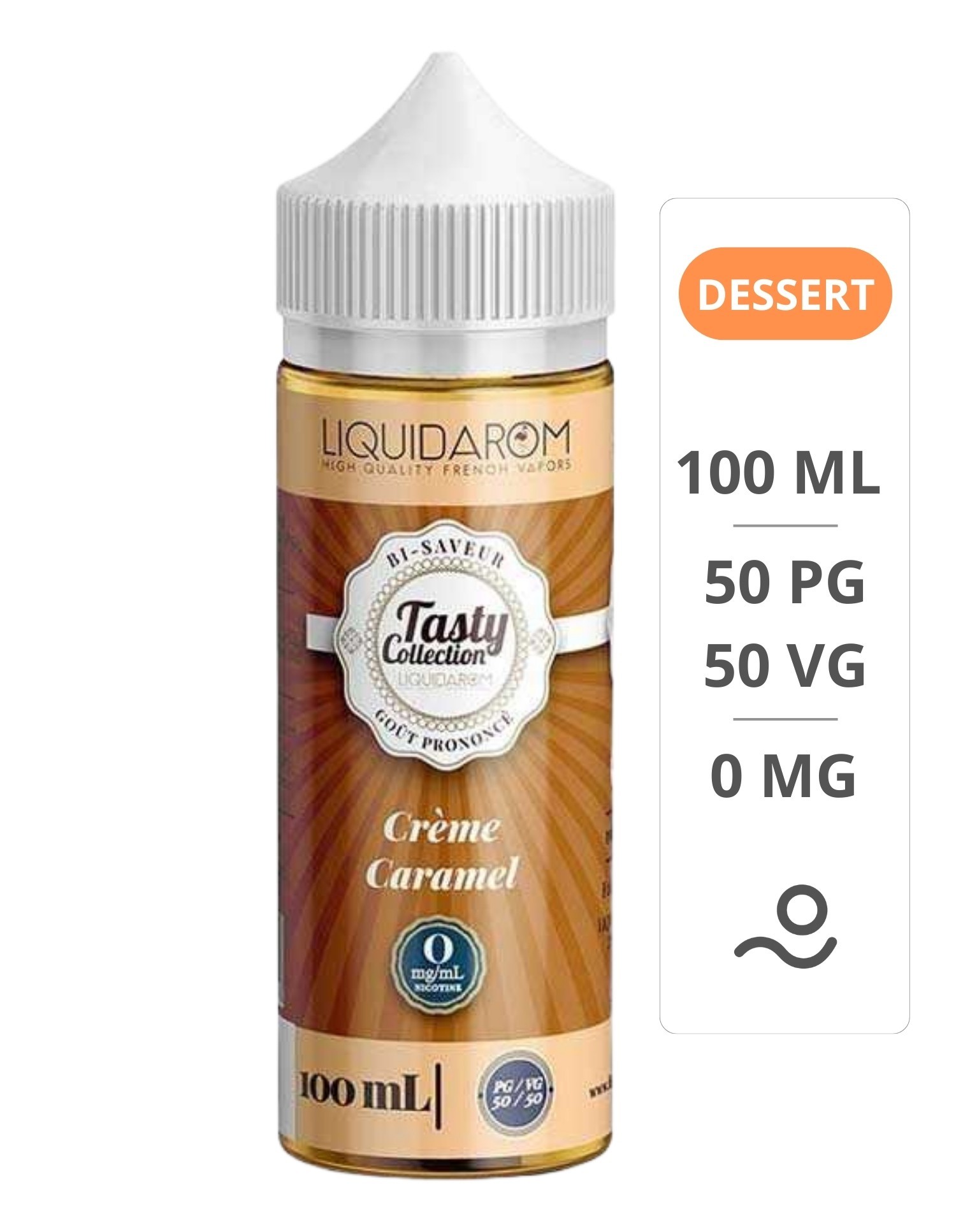 Eliquide Crème Caramel 100ml Tasty - LiquidArom LiquidArom - 1