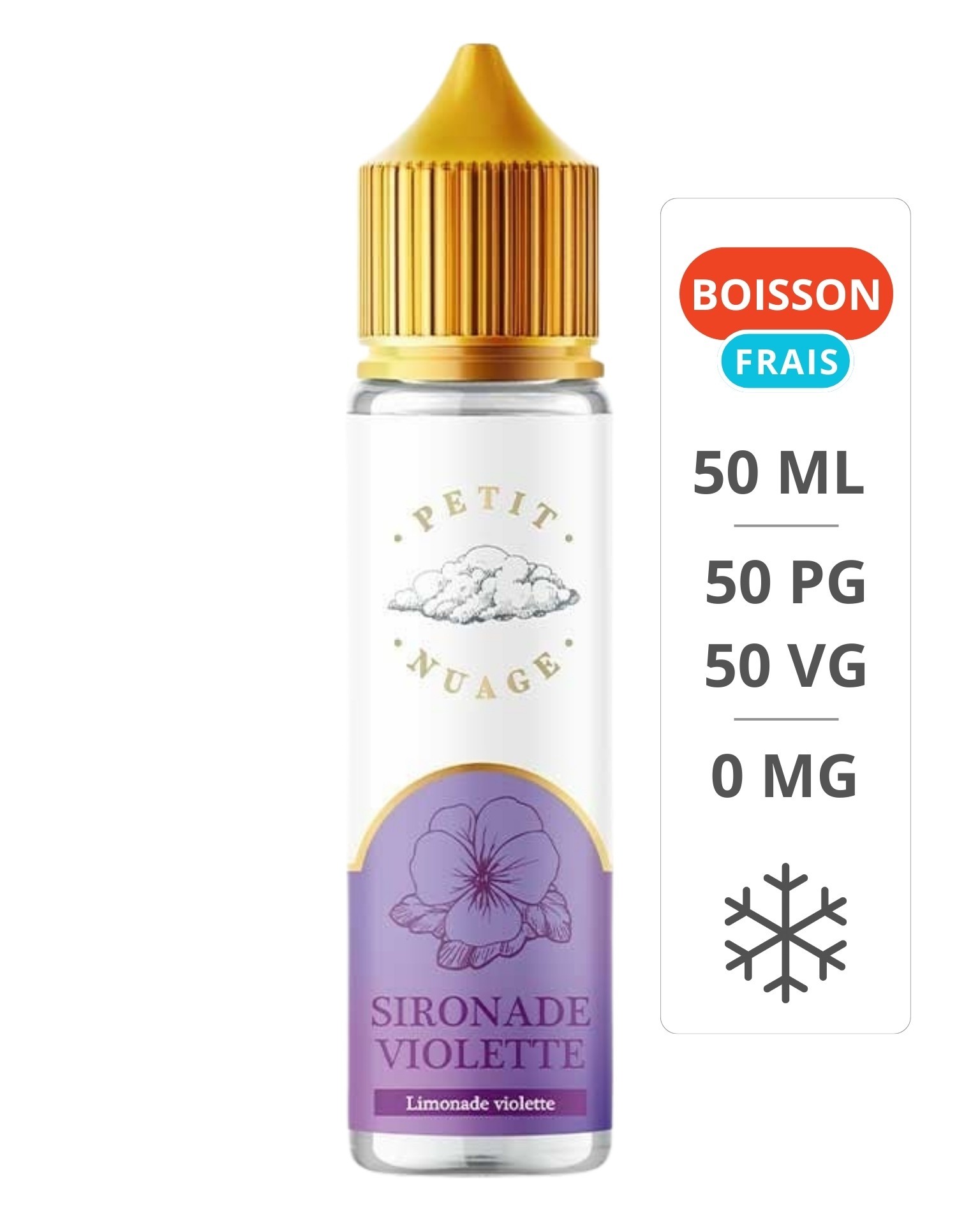 E-Liquide Sironade Violette 50ml - Petit nuage Petit Nuage - 1