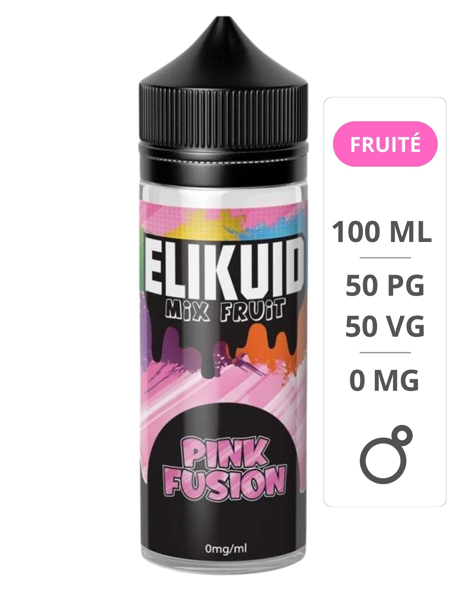 E-liquide Pink Fusion Elikuid 100ml - O'Juicy O-Juicy - 1