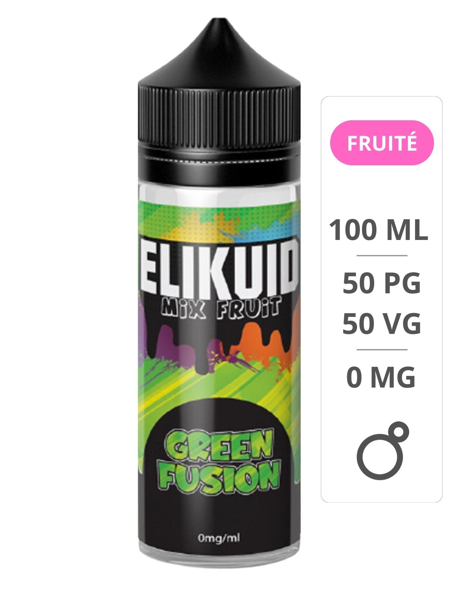 E-liquide Green Fusion Elikuid 100ml - O'Juicy O-Juicy - 1