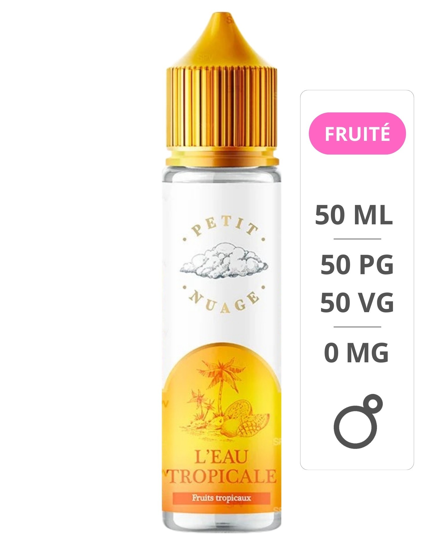 E-liquide L'eau Tropicale 50 ml - Petit nuage Petit Nuage - 1
