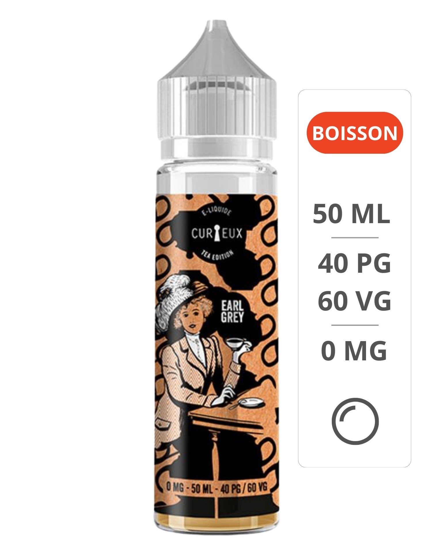 E-Liquide Earl Grey Tea Édition 50ml - Curieux Curieux - 1
