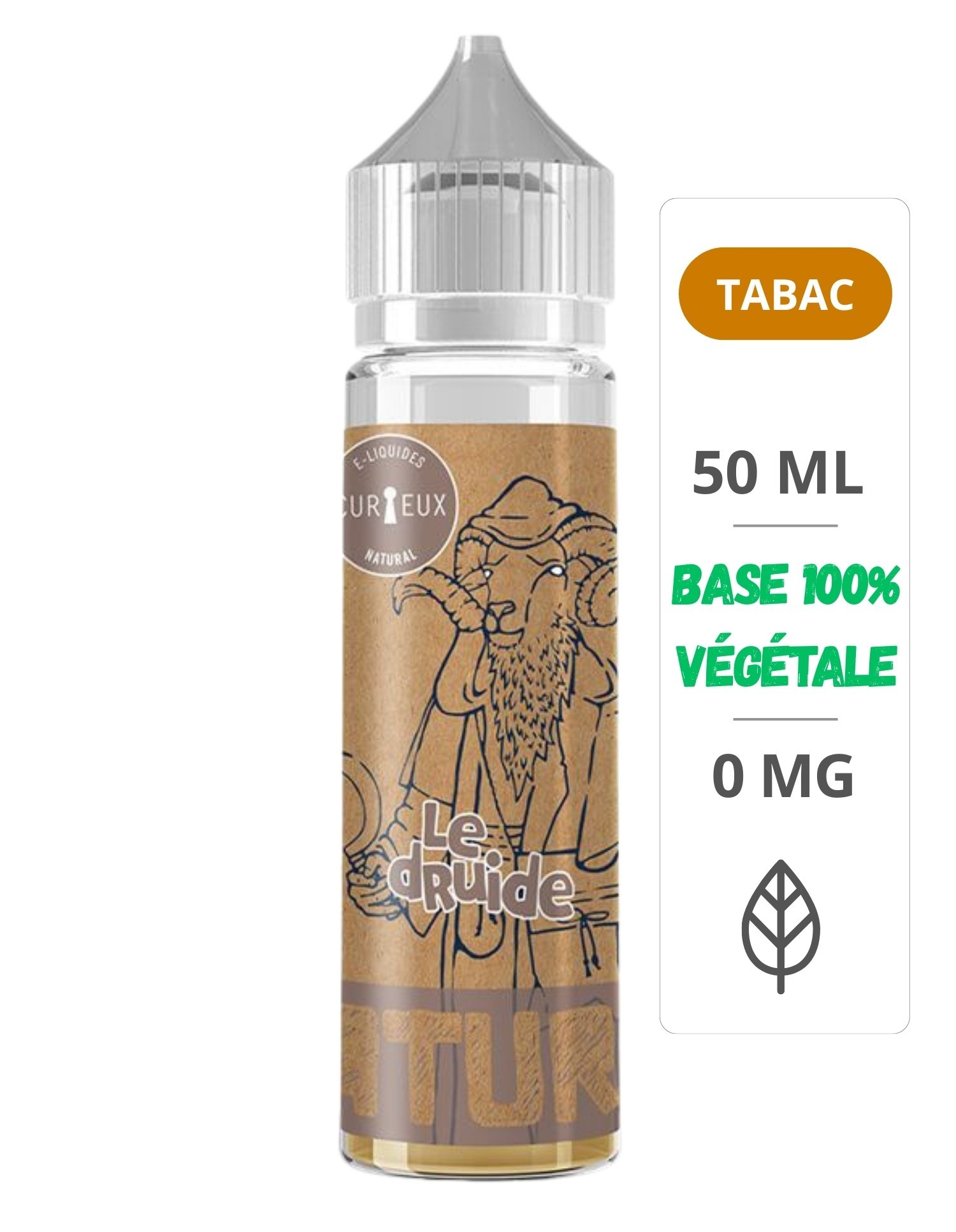 E-Liquide Natural Le Druide Édition Natural 50ml - Curieux Curieux - 1