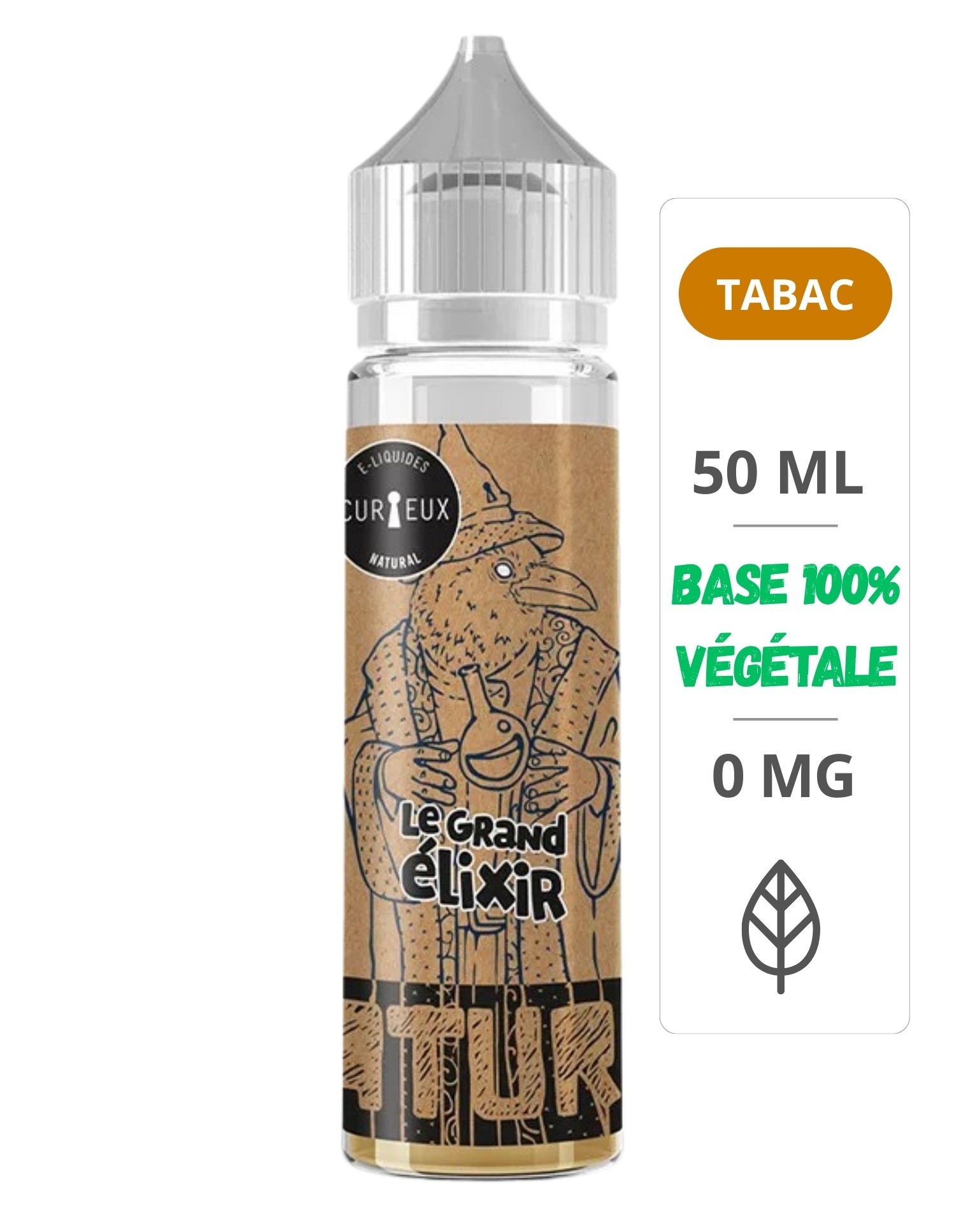 E-Liquide Natural Le Grand Elixir Édition Natural 50ml - Curieux Curieux - 1