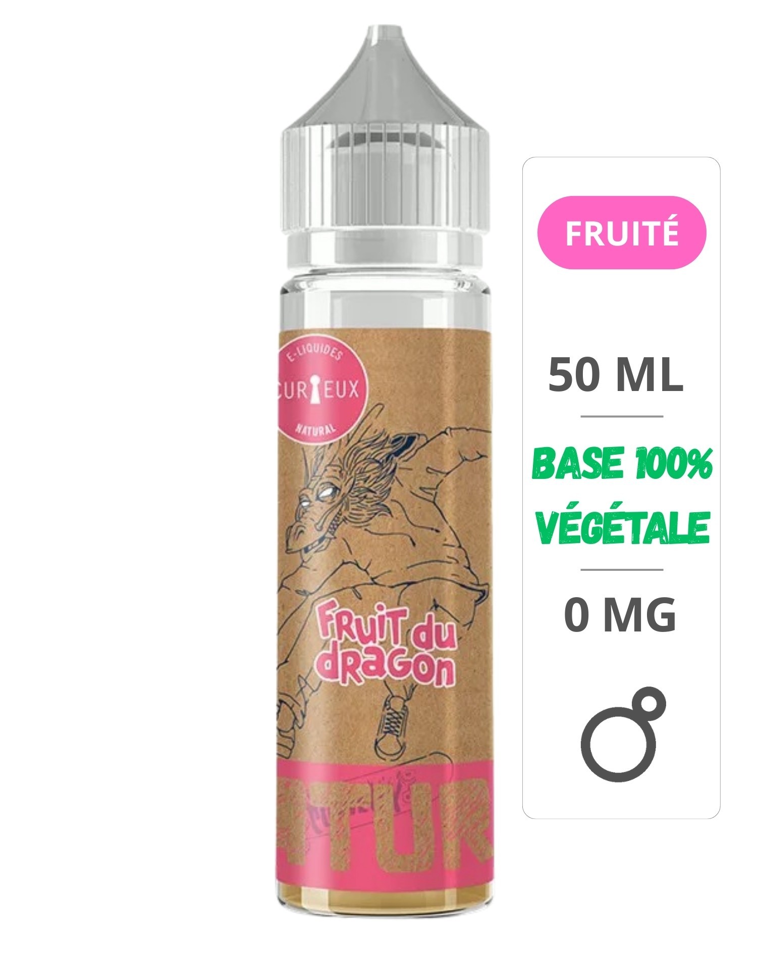 E-Liquide Fruit Du Dragon 50ml Édition Natural - Curieux Curieux - 1