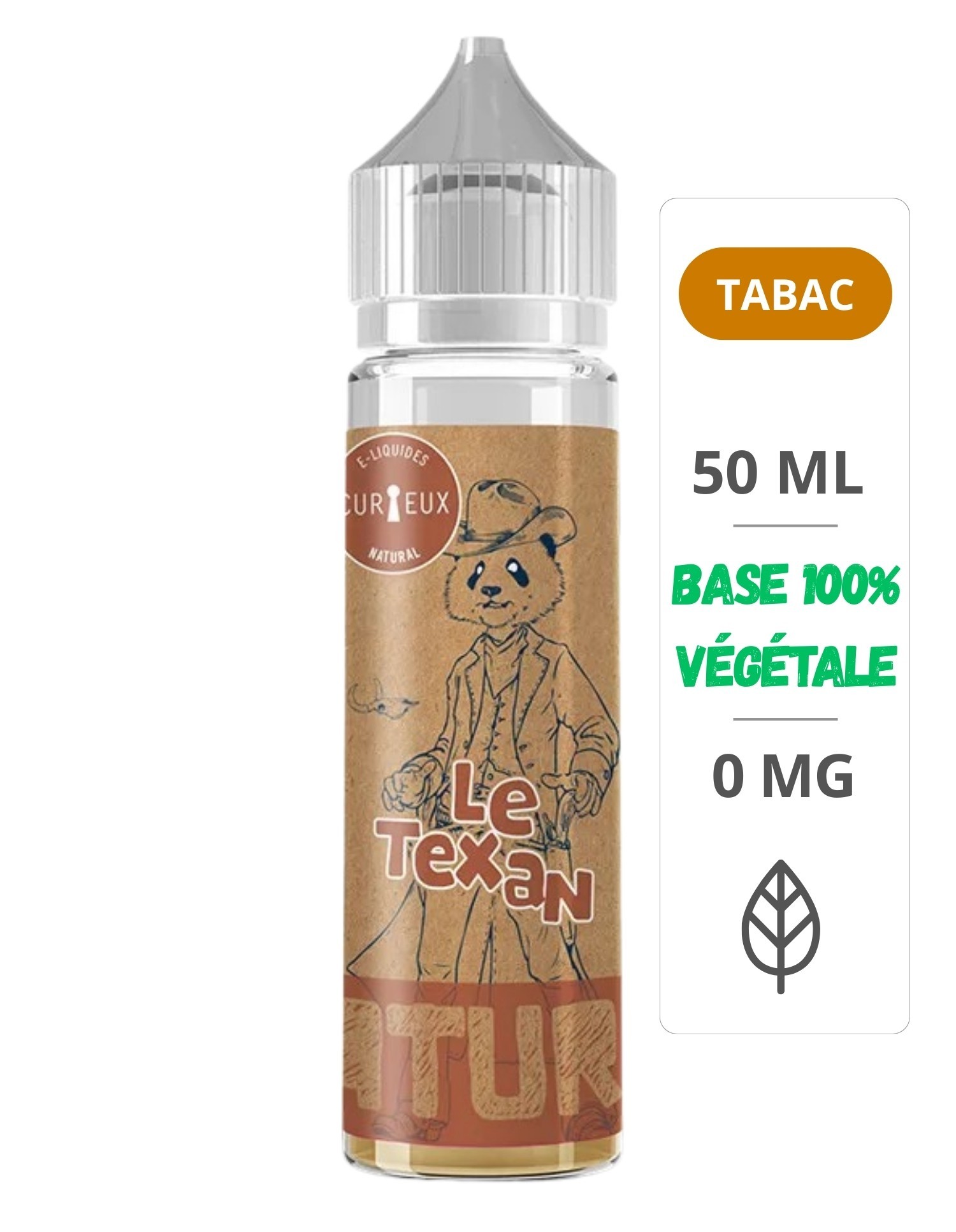 E-Liquide Le Texan Édition Natural 50ml - Curieux Curieux - 1