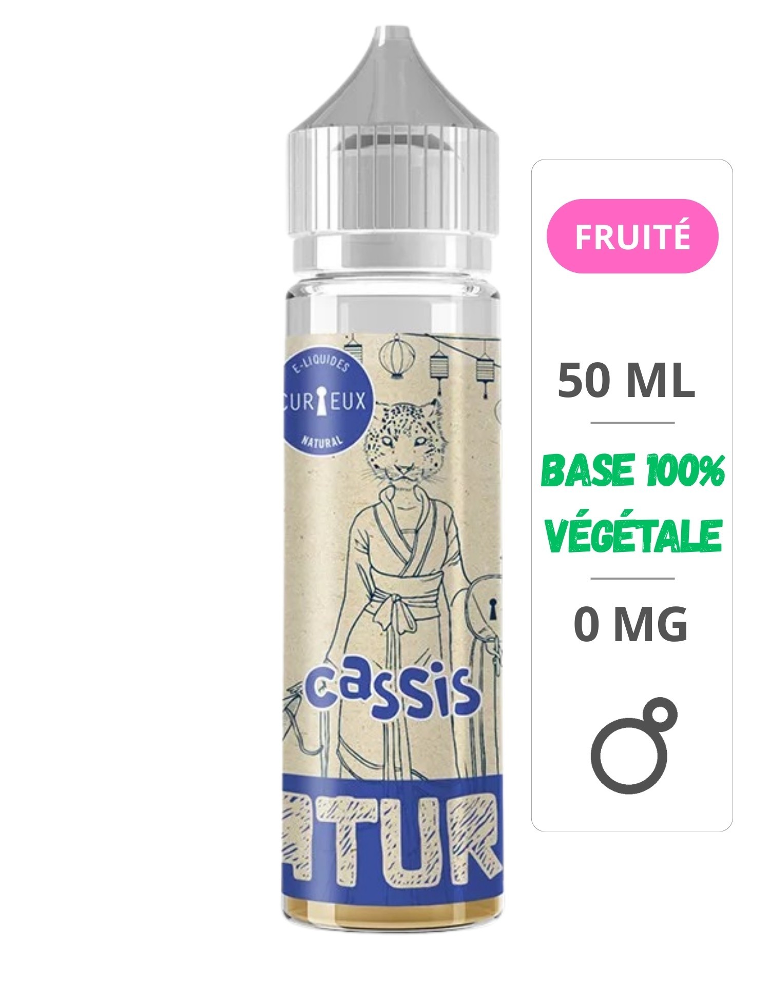 E-Liquide Cassis Édition Natural 50ml - Curieux Curieux - 1