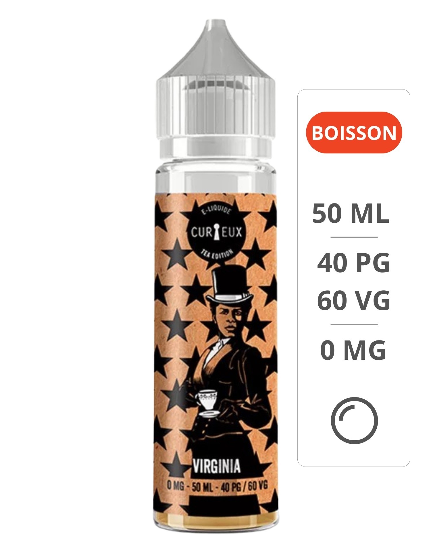 E-Liquide Virginia Tea Édition 50ml - Curieux Curieux - 1