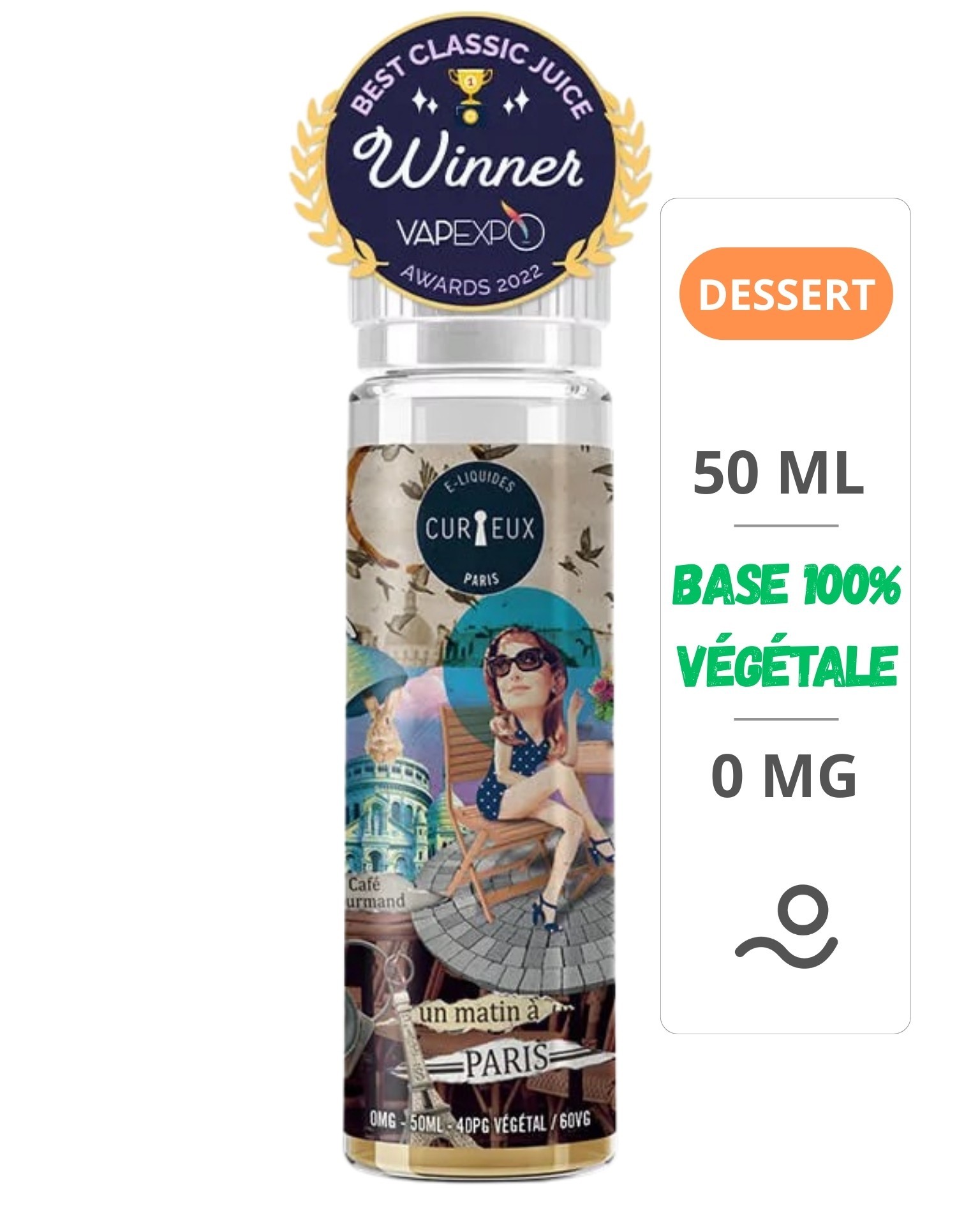 E-Liquide Un Matin À Paris Édition Hexagone 50ml - Curieux Curieux - 1