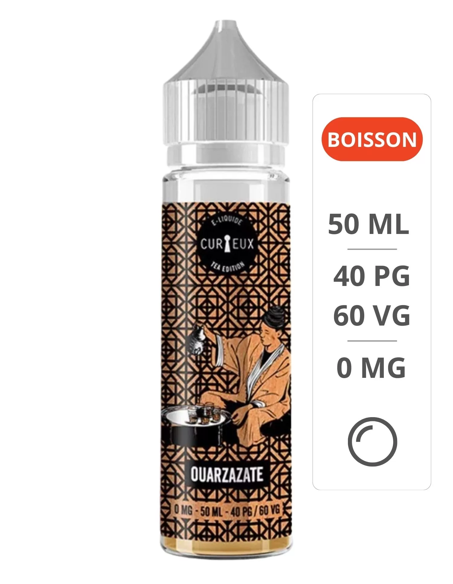 E-Liquide Ouarzazate Tea Édition 50ml - Curieux Curieux - 1