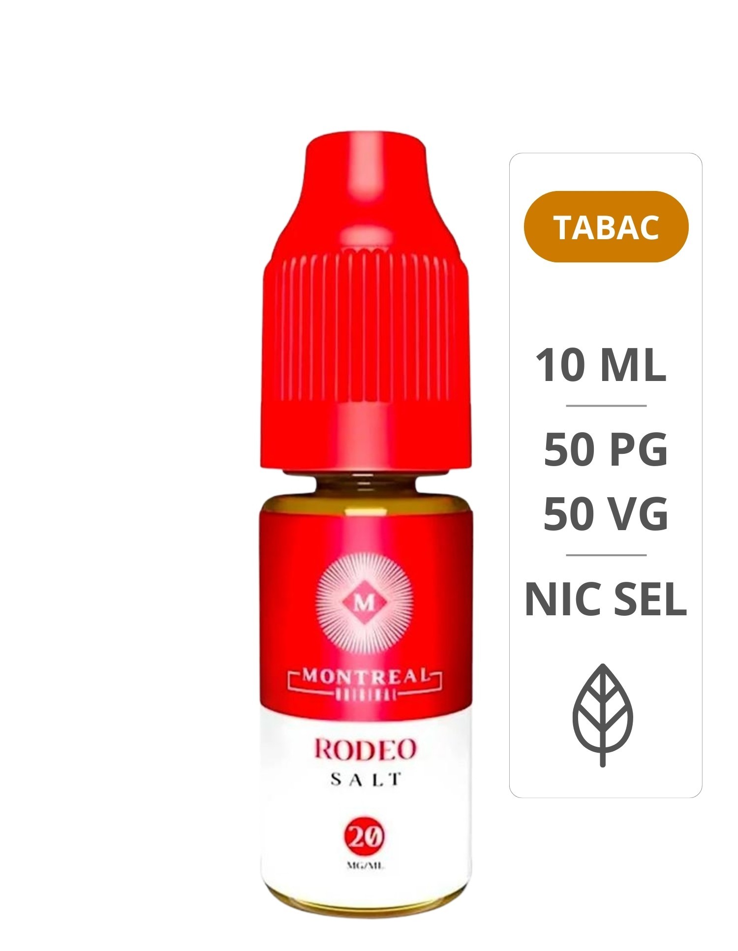 E-Liquides Rodeo Sel De Nicotine 10 ml - Montreal Original MONTREAL ORIGINAL - 1