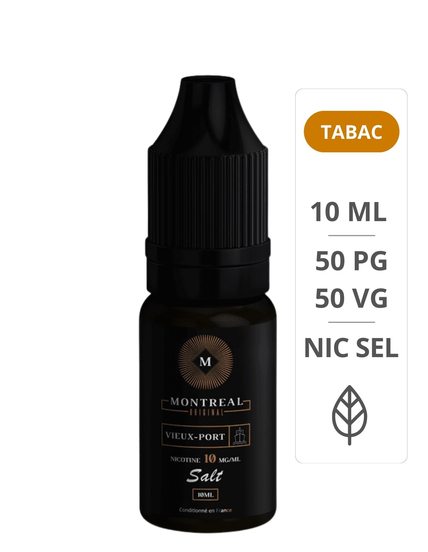 E-Liquides Vieux-Port Sel De Nicotine 10 ml - Montreal Original MONTREAL ORIGINAL - 1
