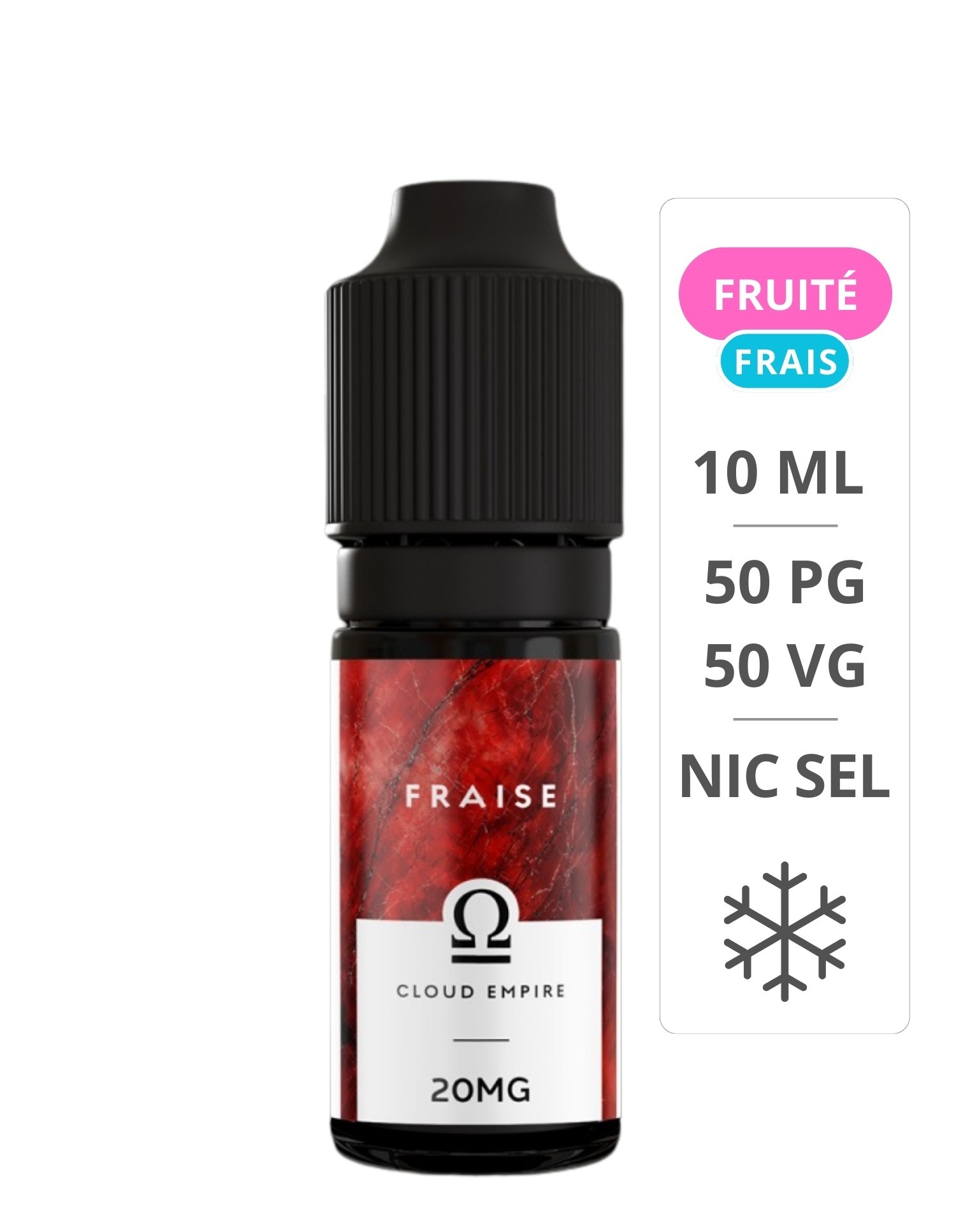 E-Liquide Fraise Sel De Nicotine 10 ml - Cloud empire Cloud Empire - 1