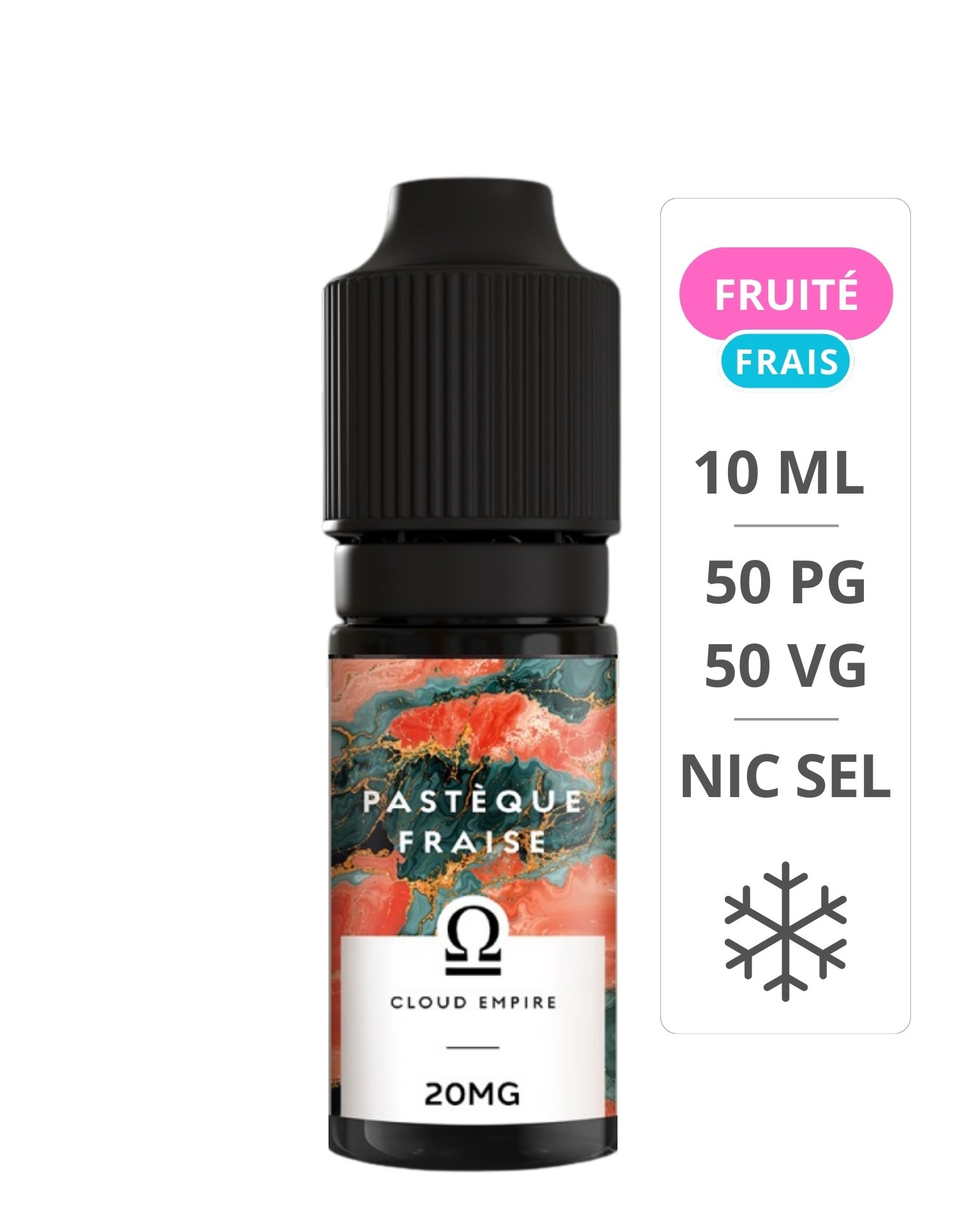 E-Liquide Pastèque Fraise Sel De Nicotine 10 ml - Cloud empire Cloud Empire - 1