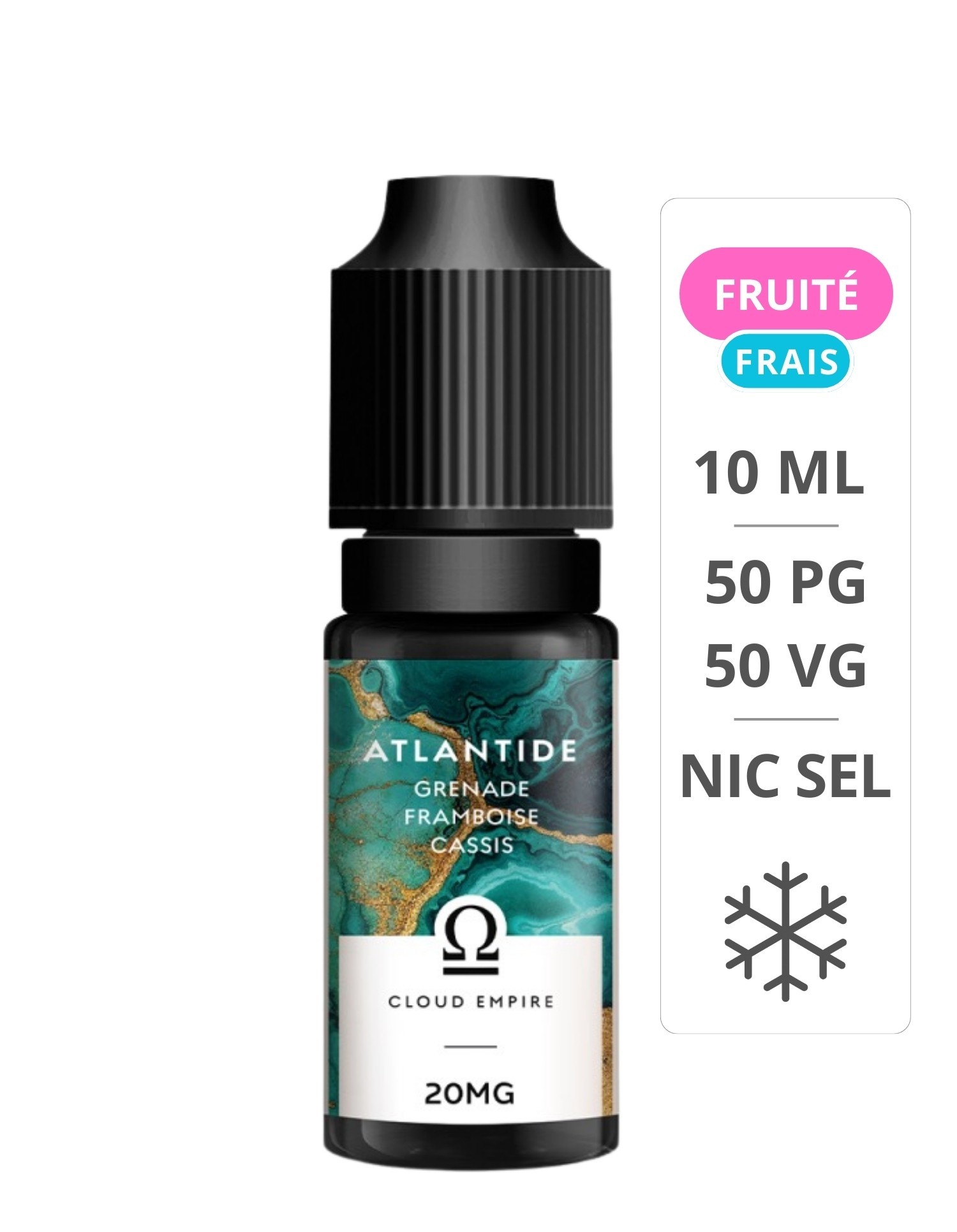 E-Liquide Atlantide Sel De Nicotine 10 ml - Cloud empire Cloud Empire - 1