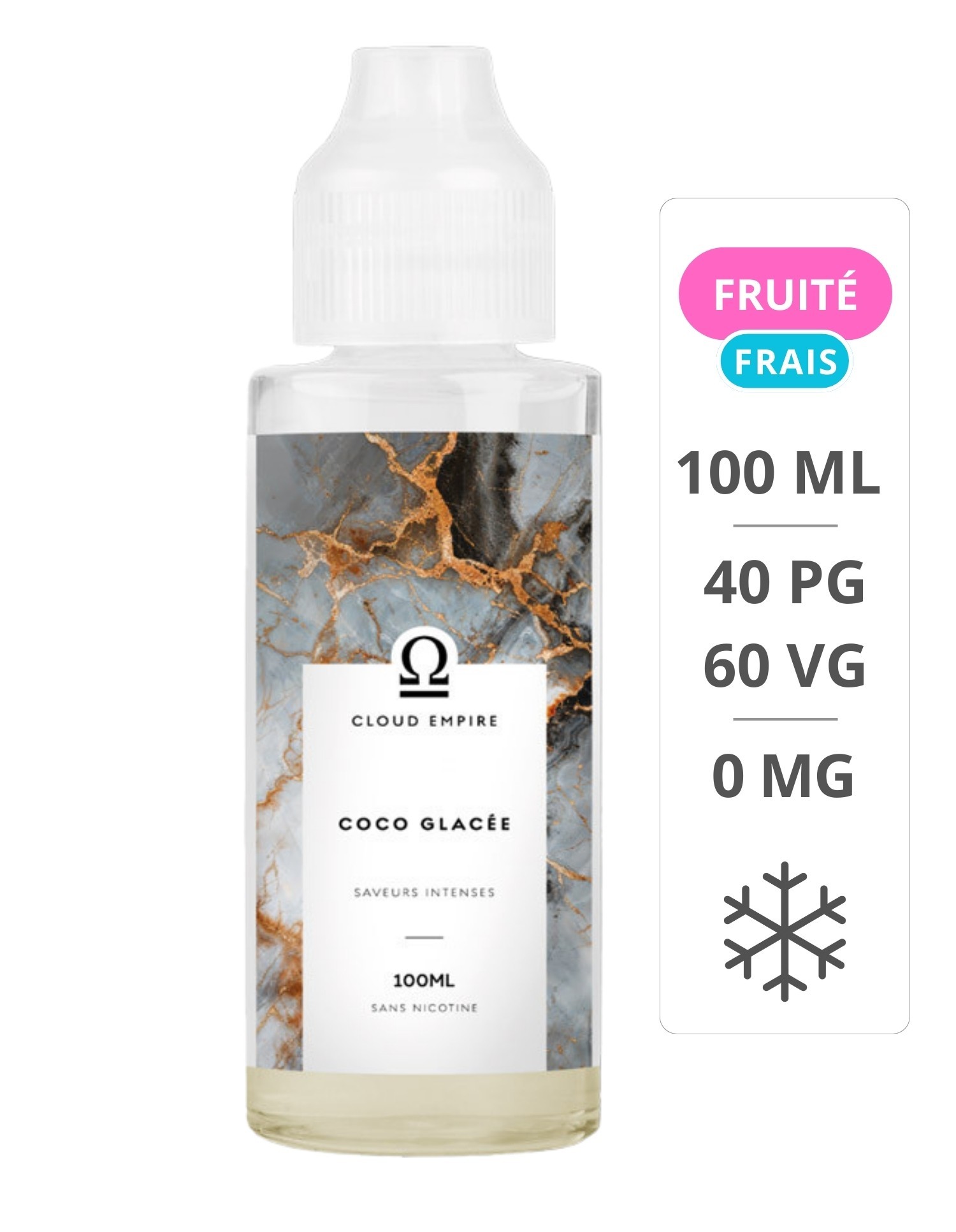 E-Liquide Coco Glacée 100 ml - Cloud empire Cloud Empire - 1