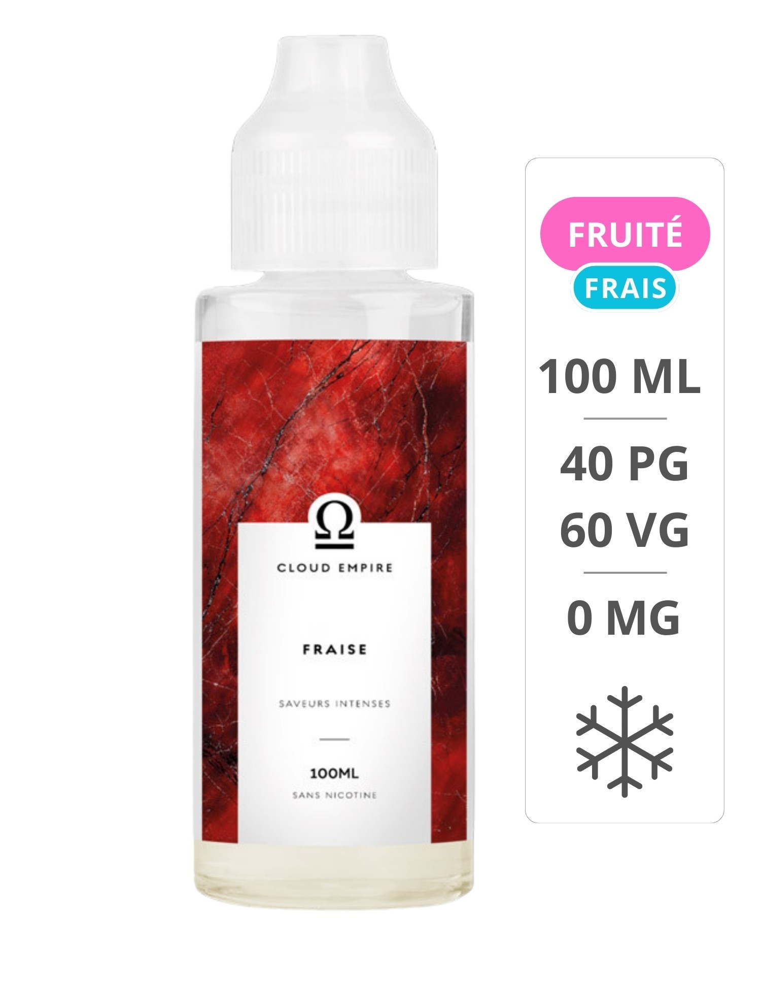 E-Liquide Fraise 100 ml - Cloud empire Cloud Empire - 1