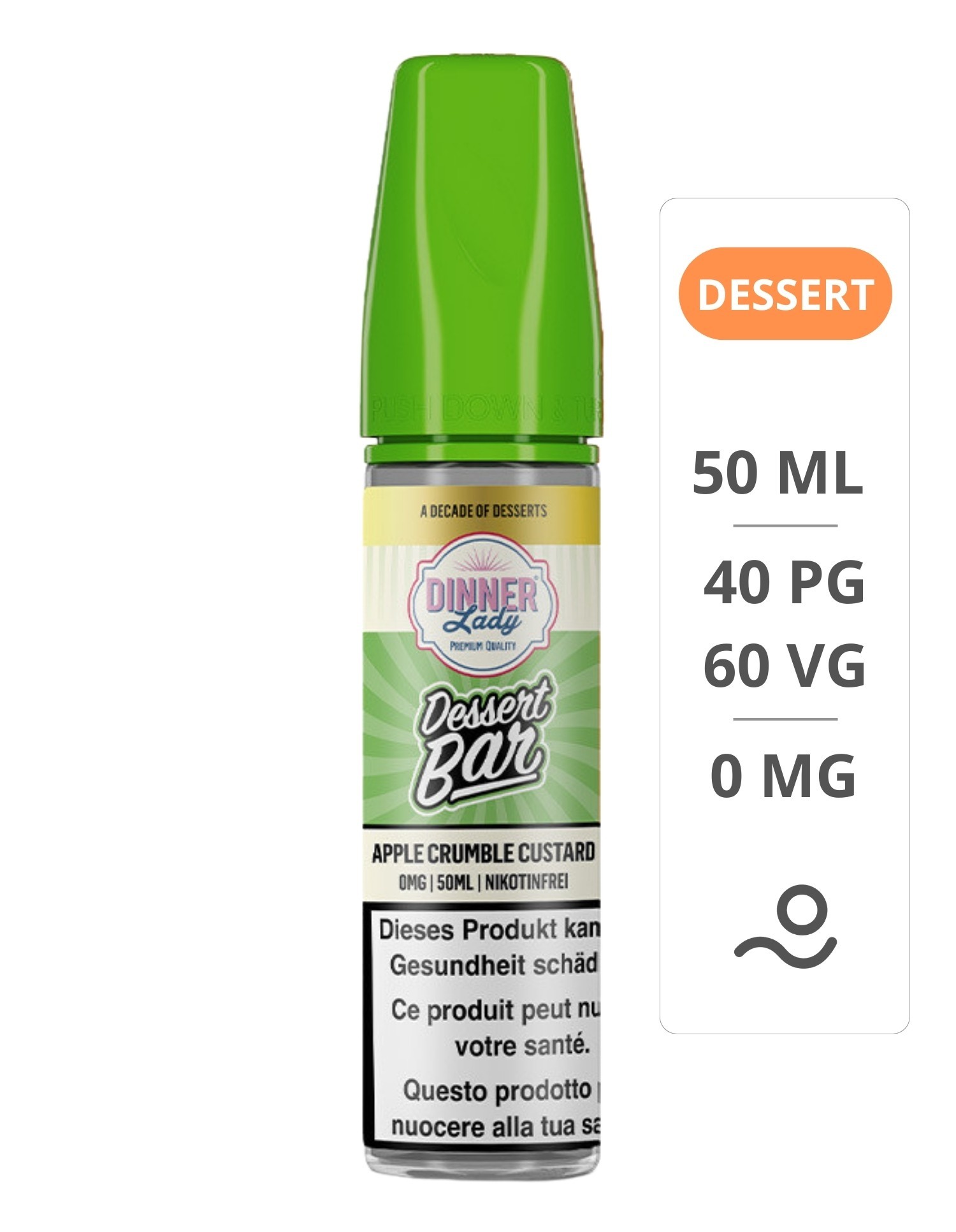 Apple Crumble Custard 50 ml Dessert Bar Dinner Lady Dinner Lady - 1