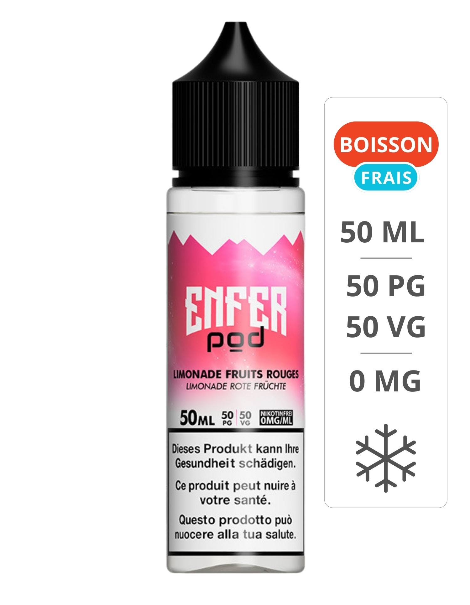 Limonade Fruits Rouges 50 ml - Enfer Pod ENFER - 1