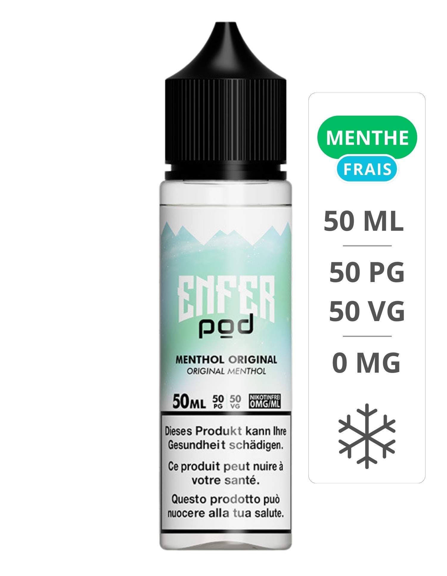 Menthol Original 50 ml - Enfer Pod ENFER - 1