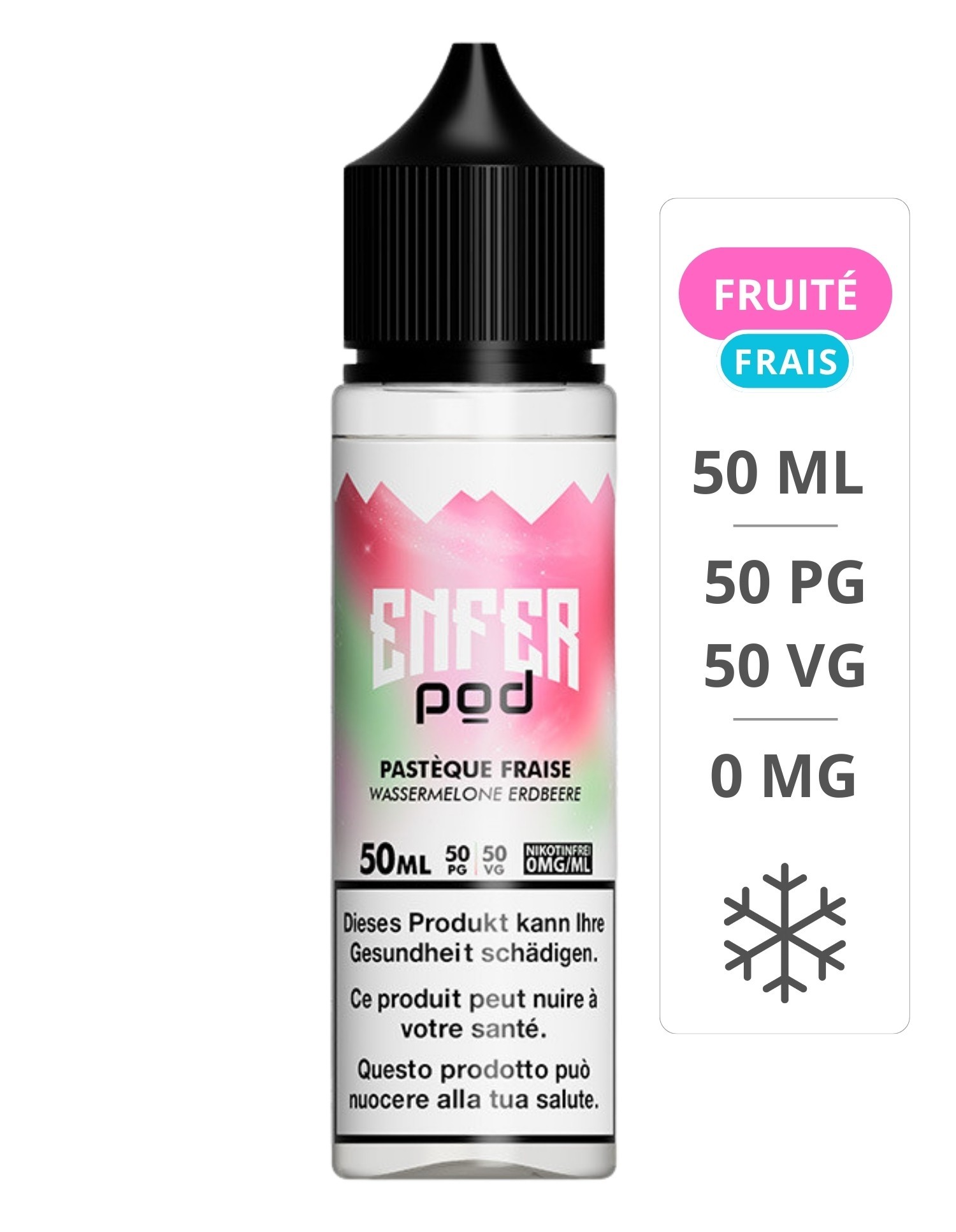 Pastèque Fraise 50 ml - Enfer Pod ENFER - 1
