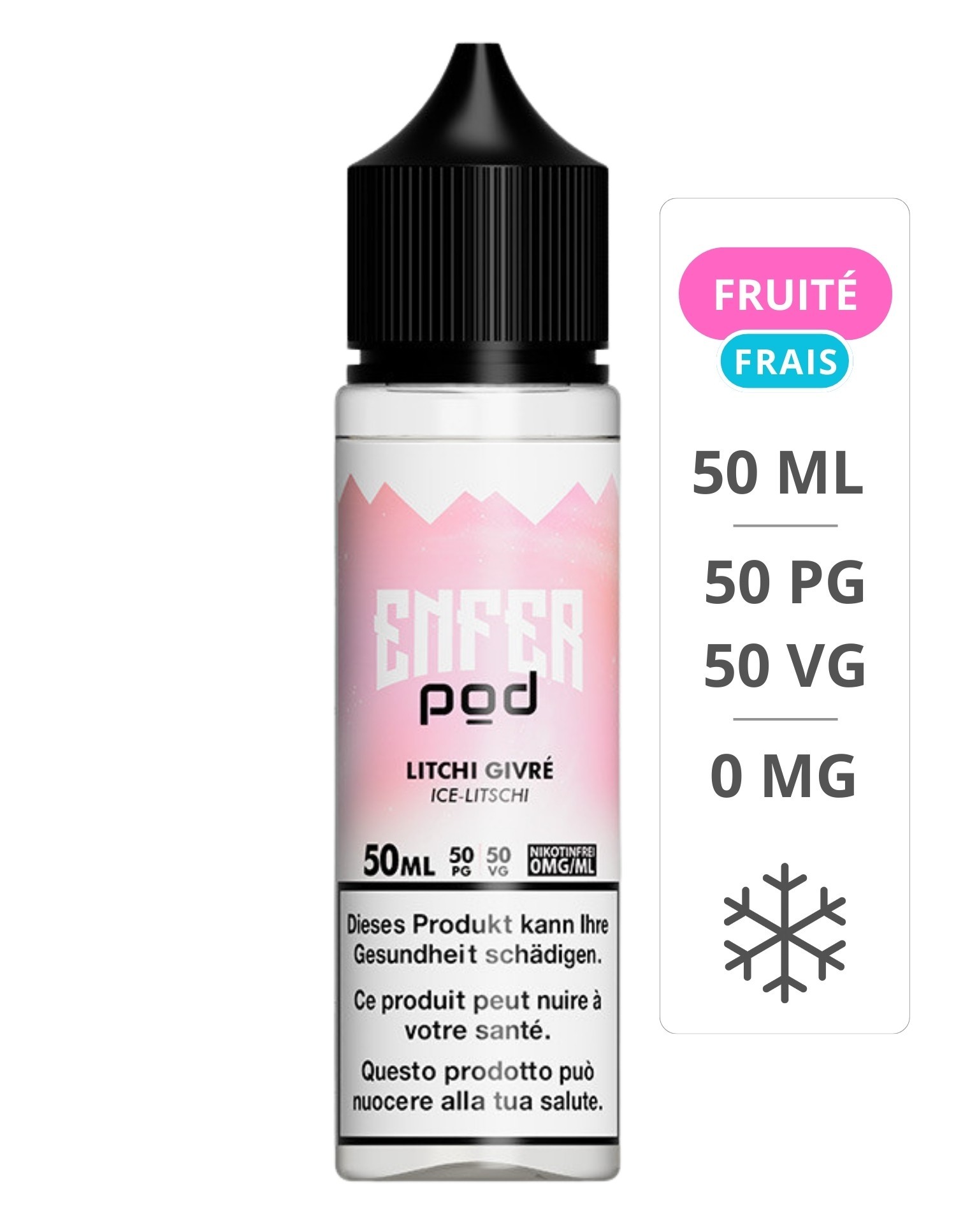 Litchi Givré 50 ml - Enfer Pod ENFER - 1