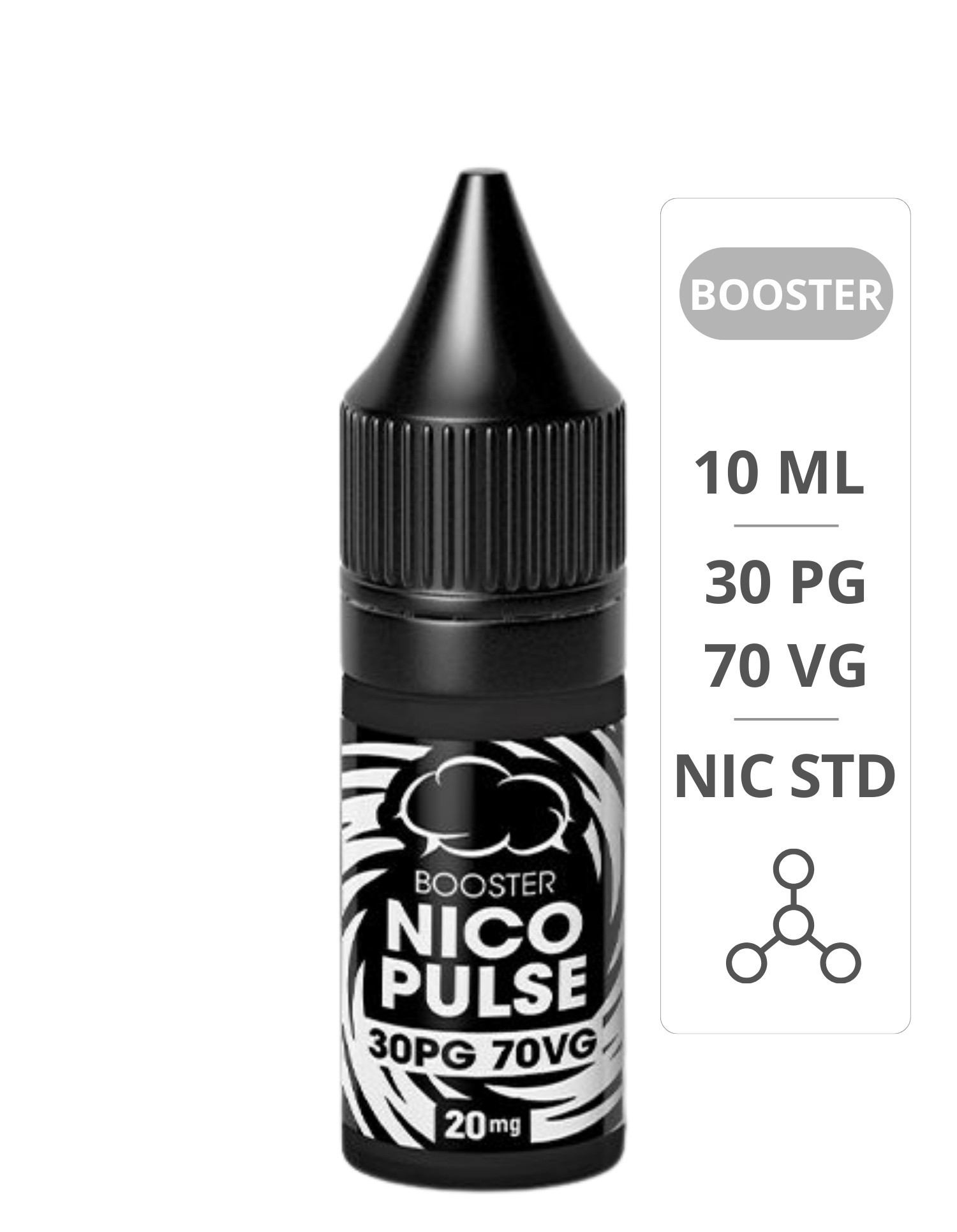 Booster 20mg NicoPulse (30%PG / 70%VG) 10 ml - Eliquid France Eliquide France - 1