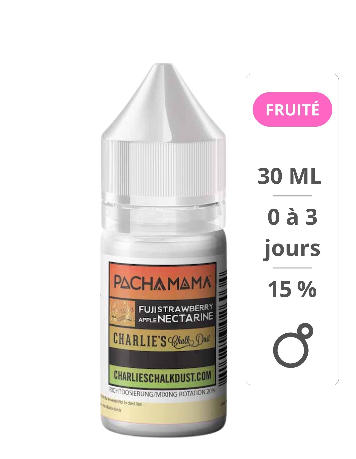 Fuji Strawberry Apple Nectarine DIY 30ml - Pachamama Charlie's Chalk Dust DIY - 1