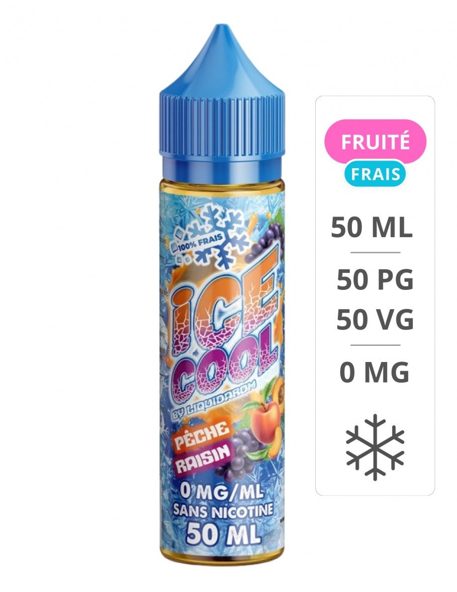 E-liquide Pêche Raisin Ice...